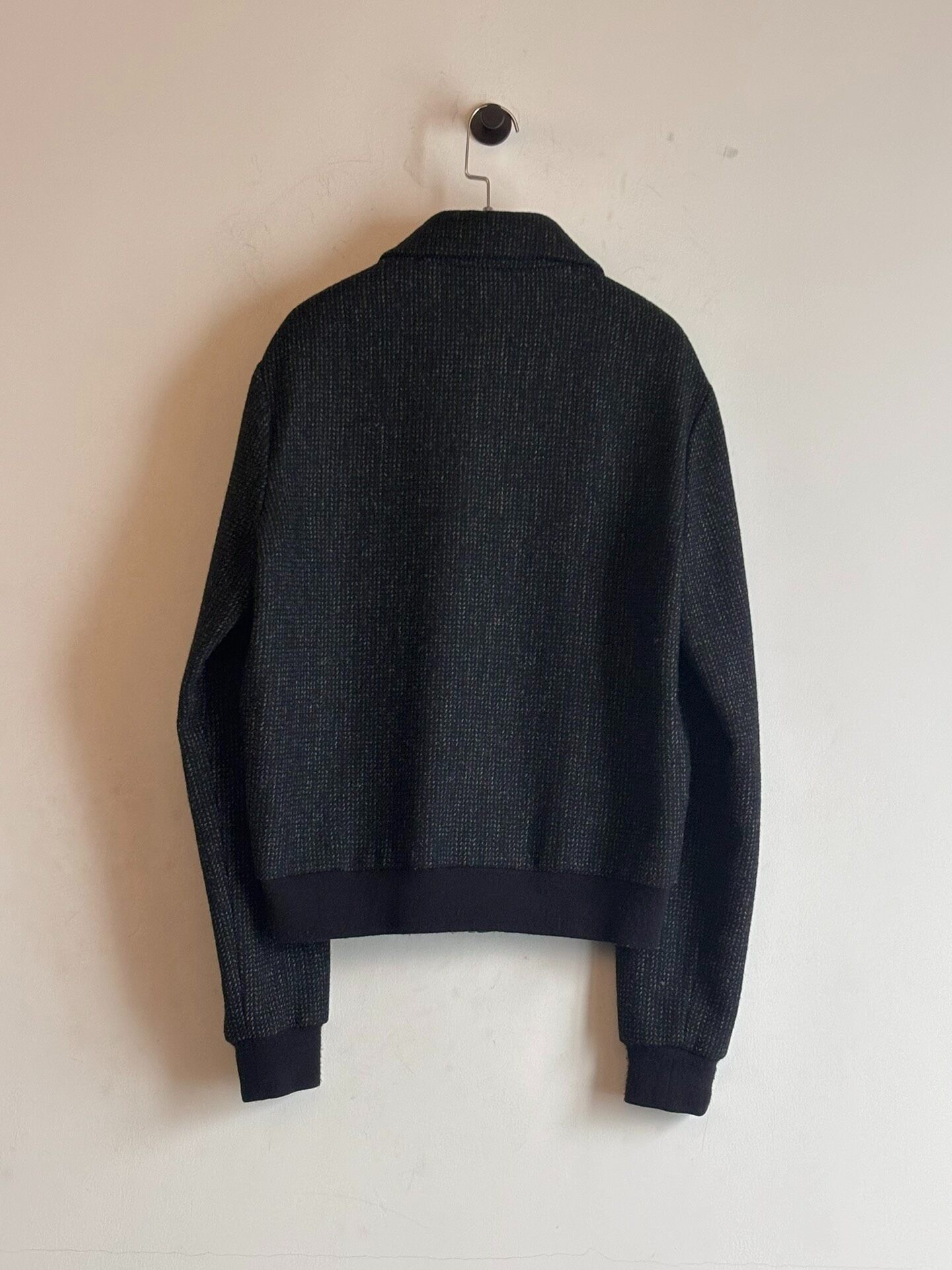 Raf Simons AW1998 Three-Zip Tweed Jacket — label