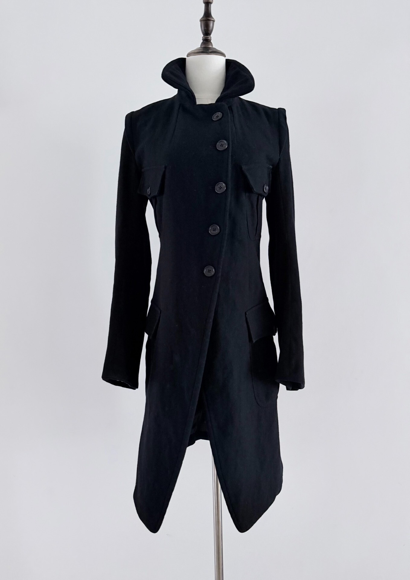 Ann Demeulemeester Four-Pocket Long Coat — front