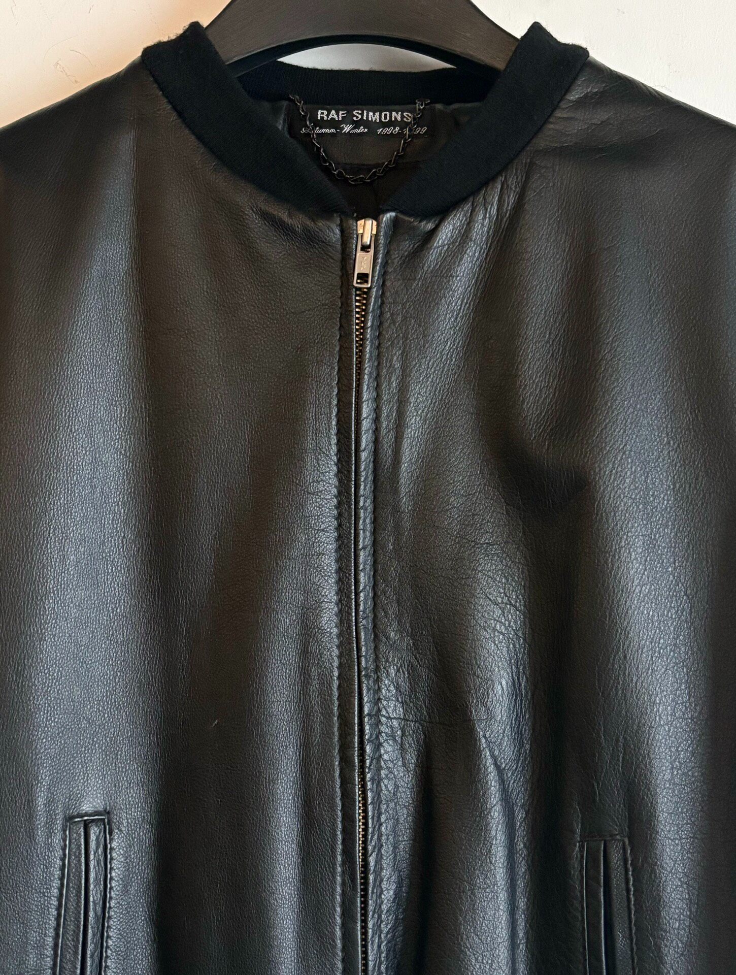 Raf Simons AW 1998 Lambskin Jacket — detail