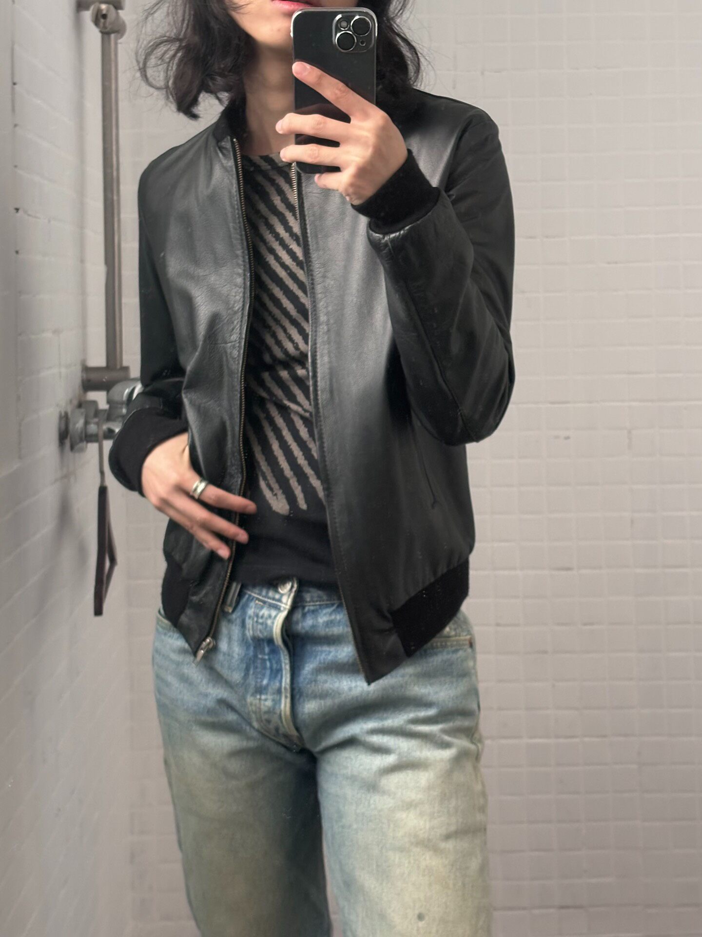 Raf Simons AW 1998 Lambskin Jacket — front
