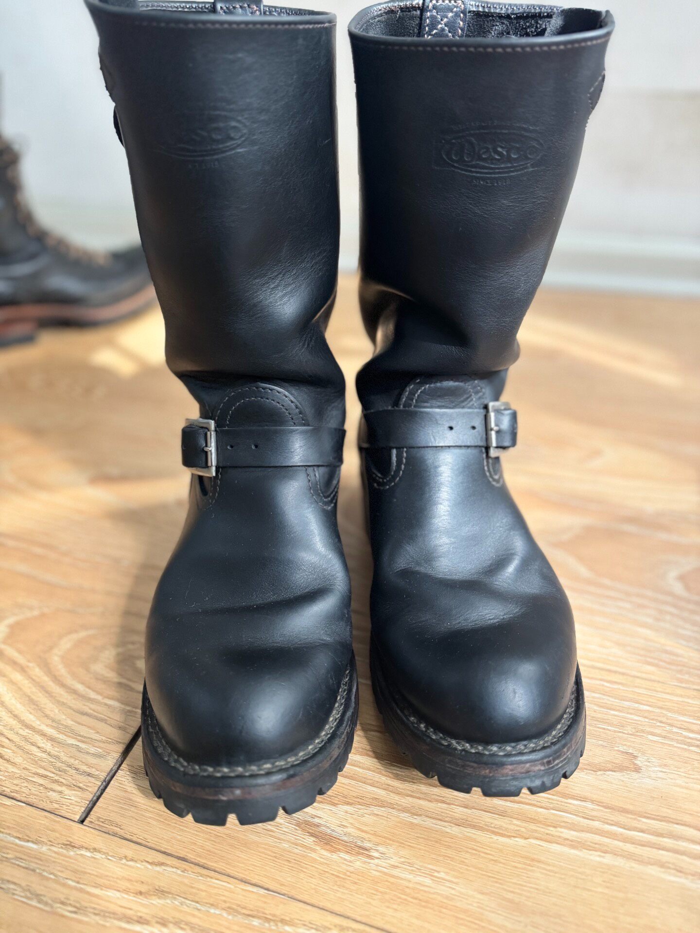 Wesco Boss Black Engineer Boots
