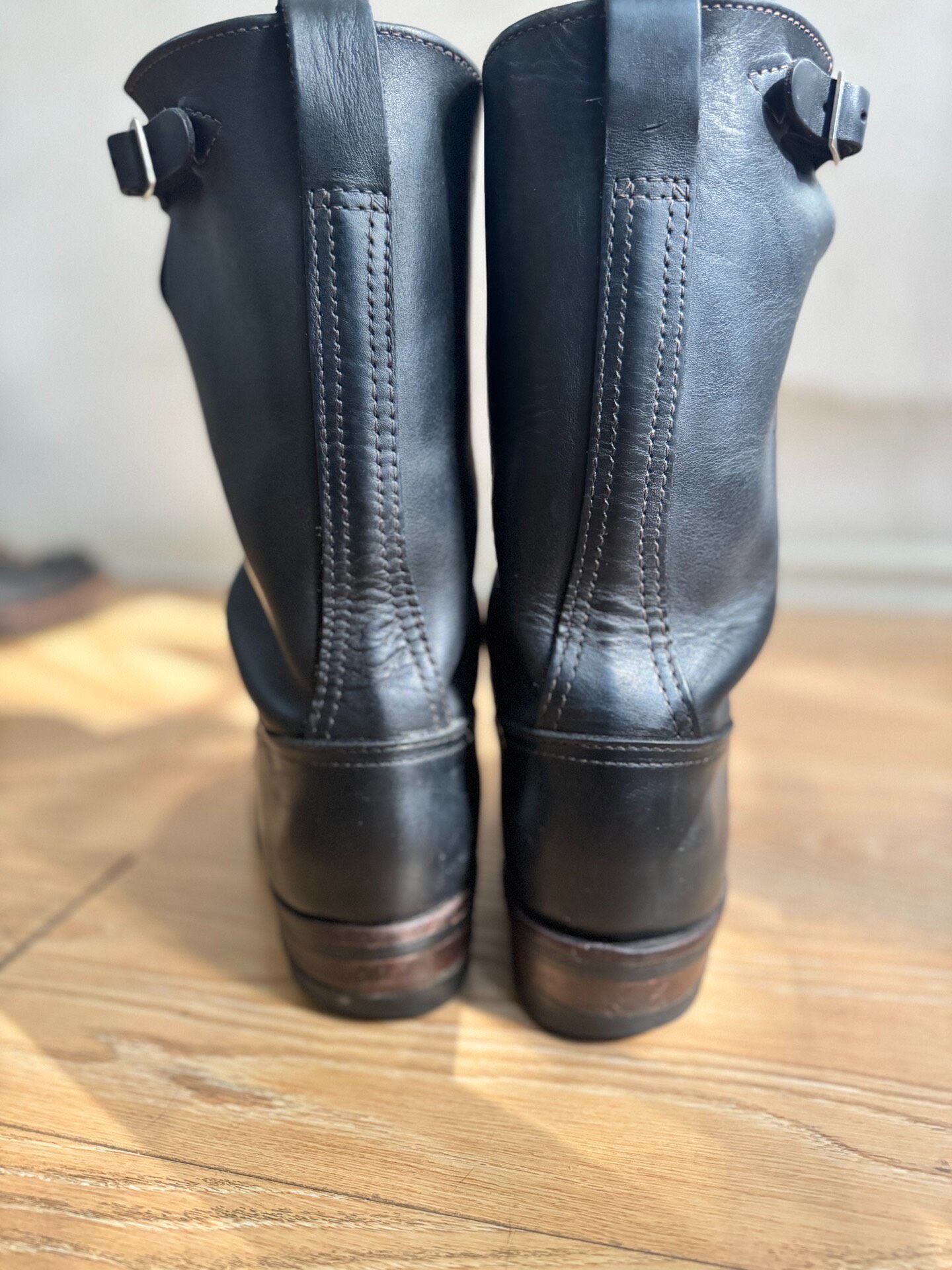 Wesco Boss Black Engineer Boots — label