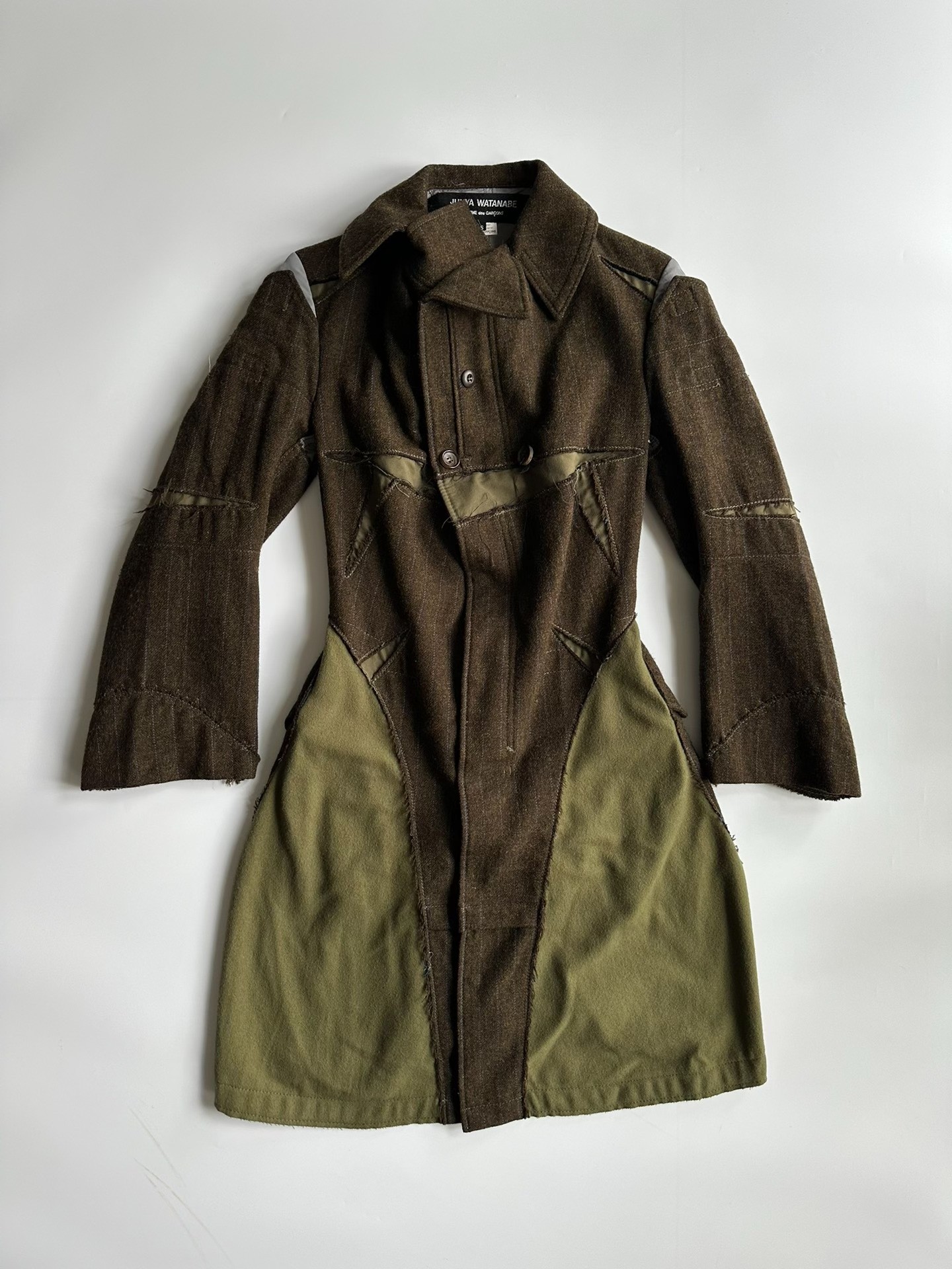 Junya Watanabe 06AW Deconstructed Military Coat — label
