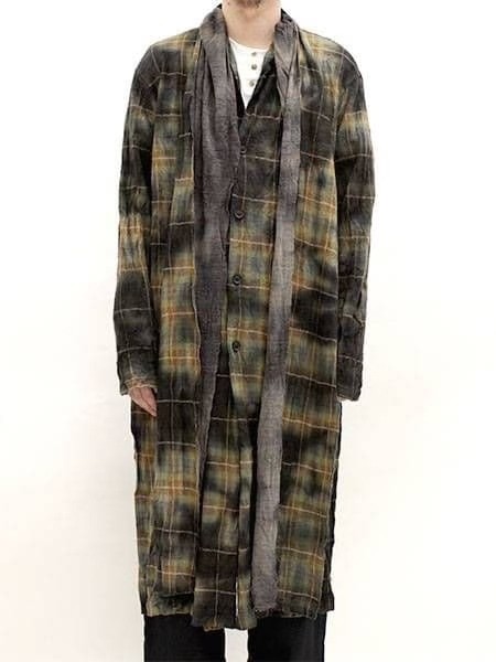 Yohji Yamamoto 20AW Scarf Collar Coat — label