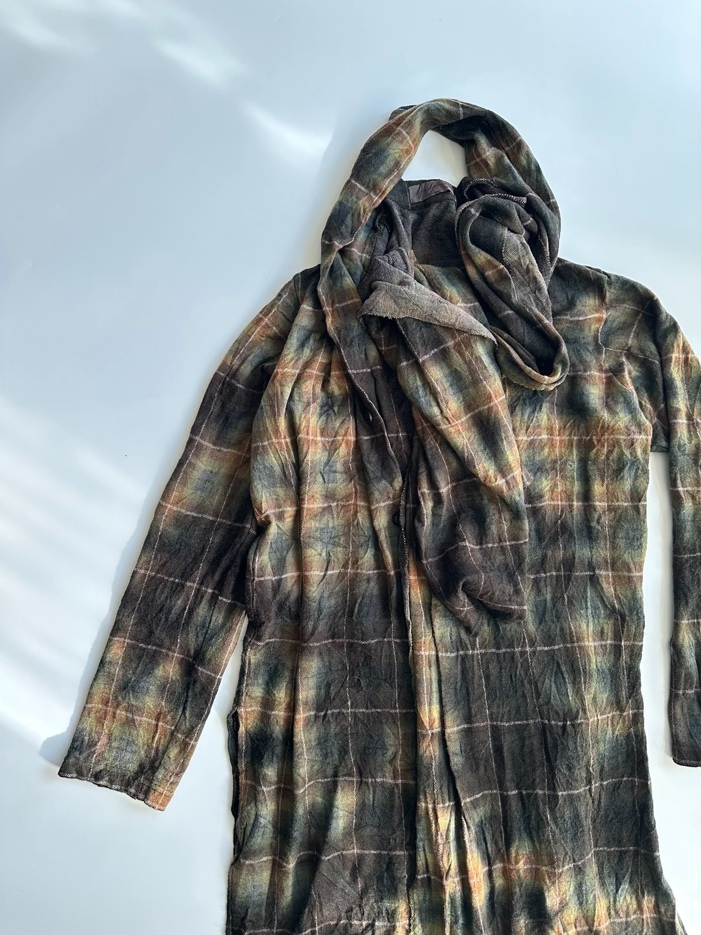 Yohji Yamamoto 20AW Scarf Collar Coat — back