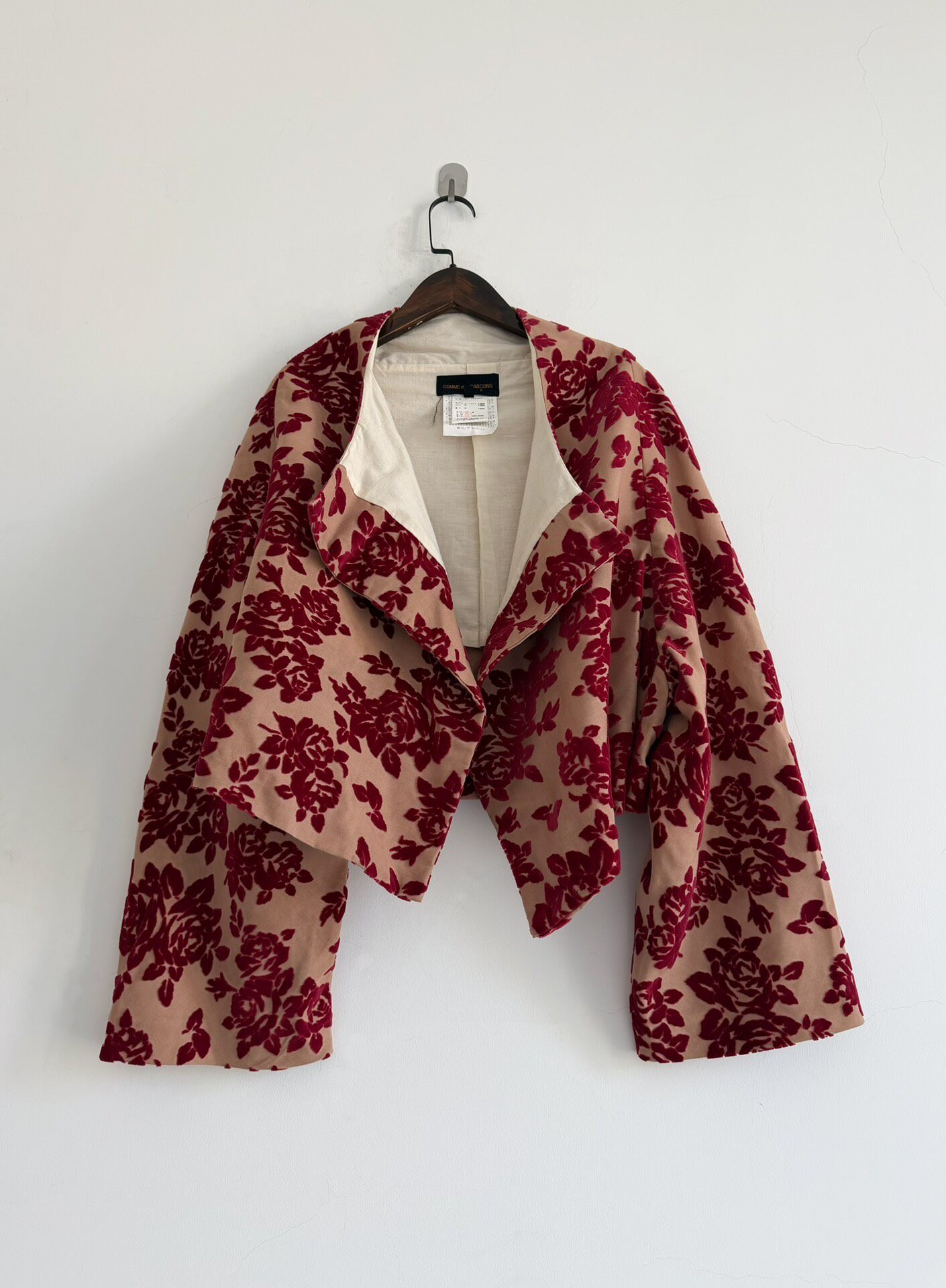 Comme des Garcons 1996 Velvet Floral Jacket