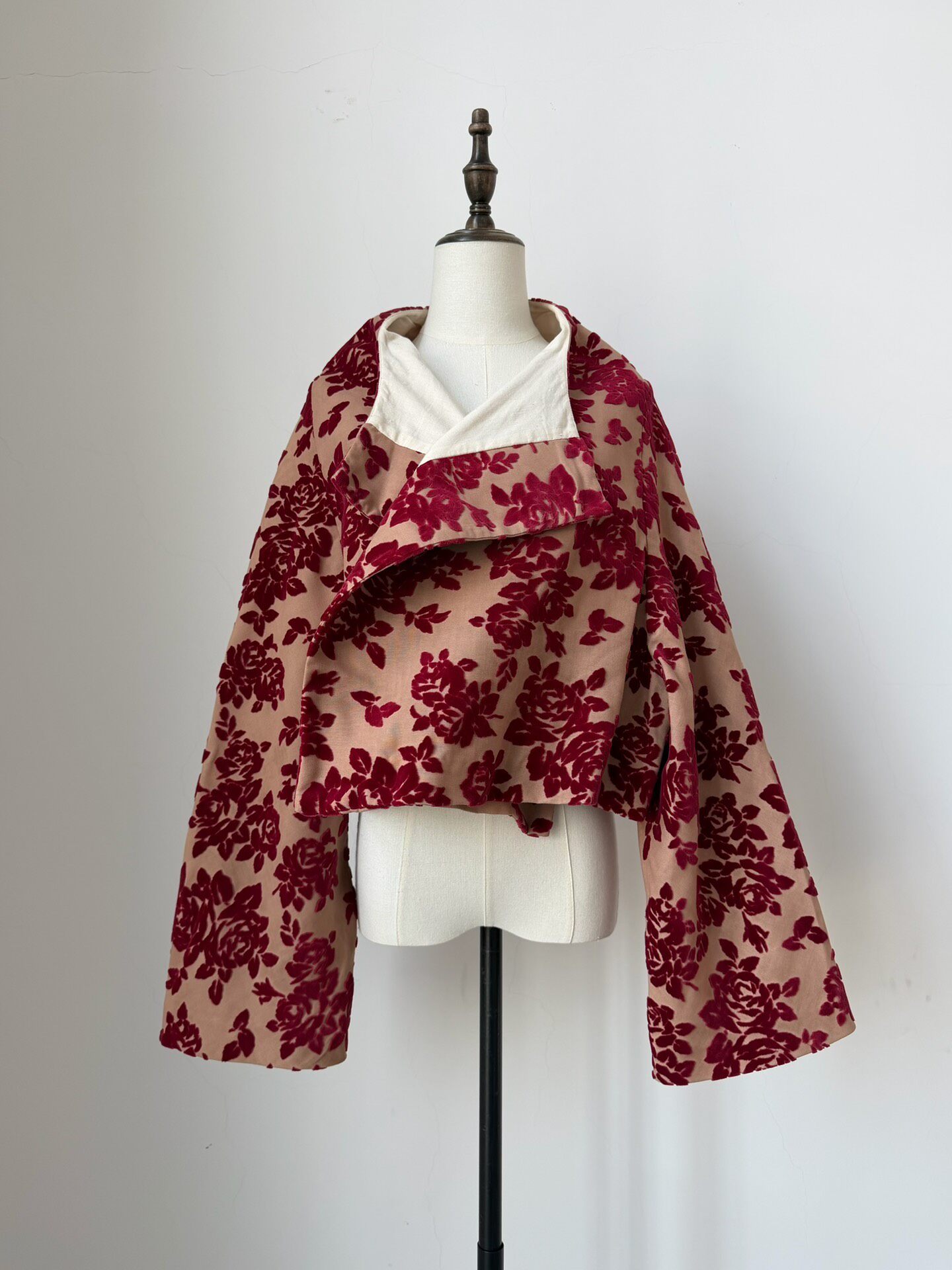 Comme des Garcons 1996 Velvet Floral Jacket — back