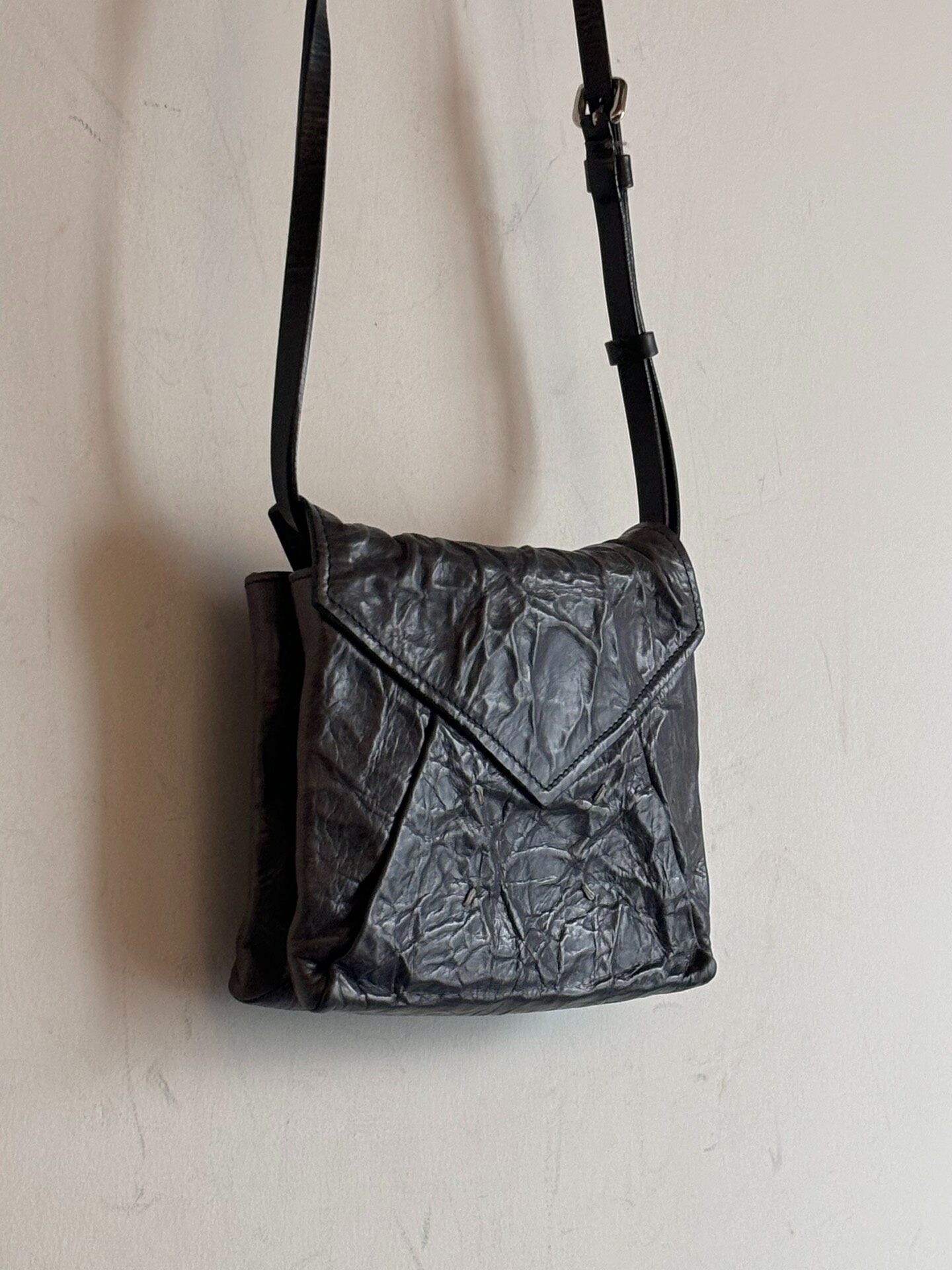 Maison Margiela 2015 Pleated Crossbody Bag — detail