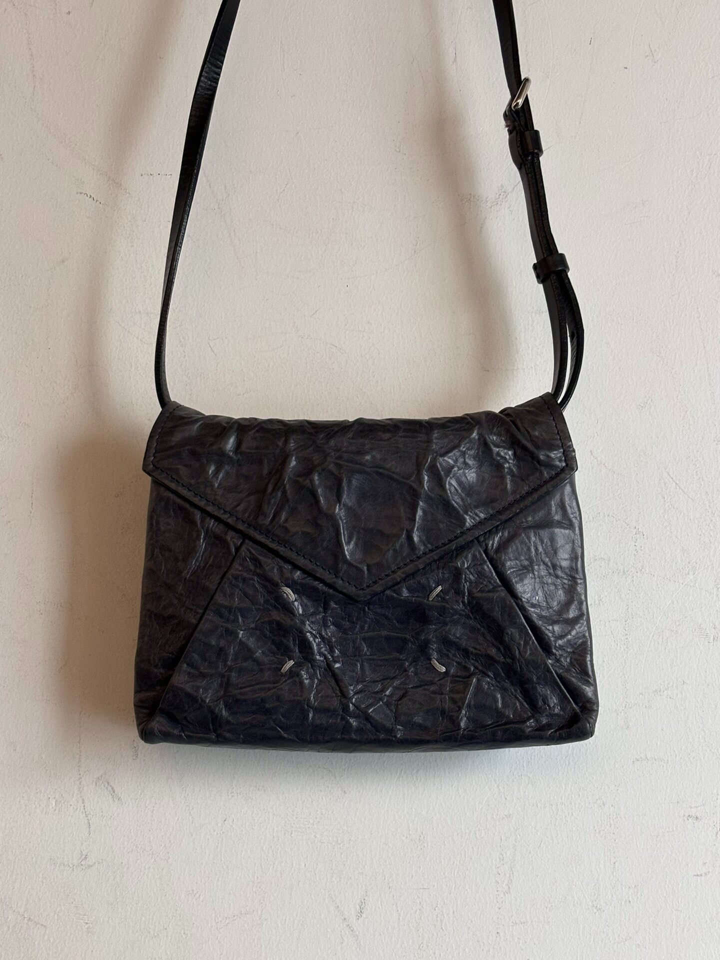 Maison Margiela 2015 Pleated Crossbody Bag — back