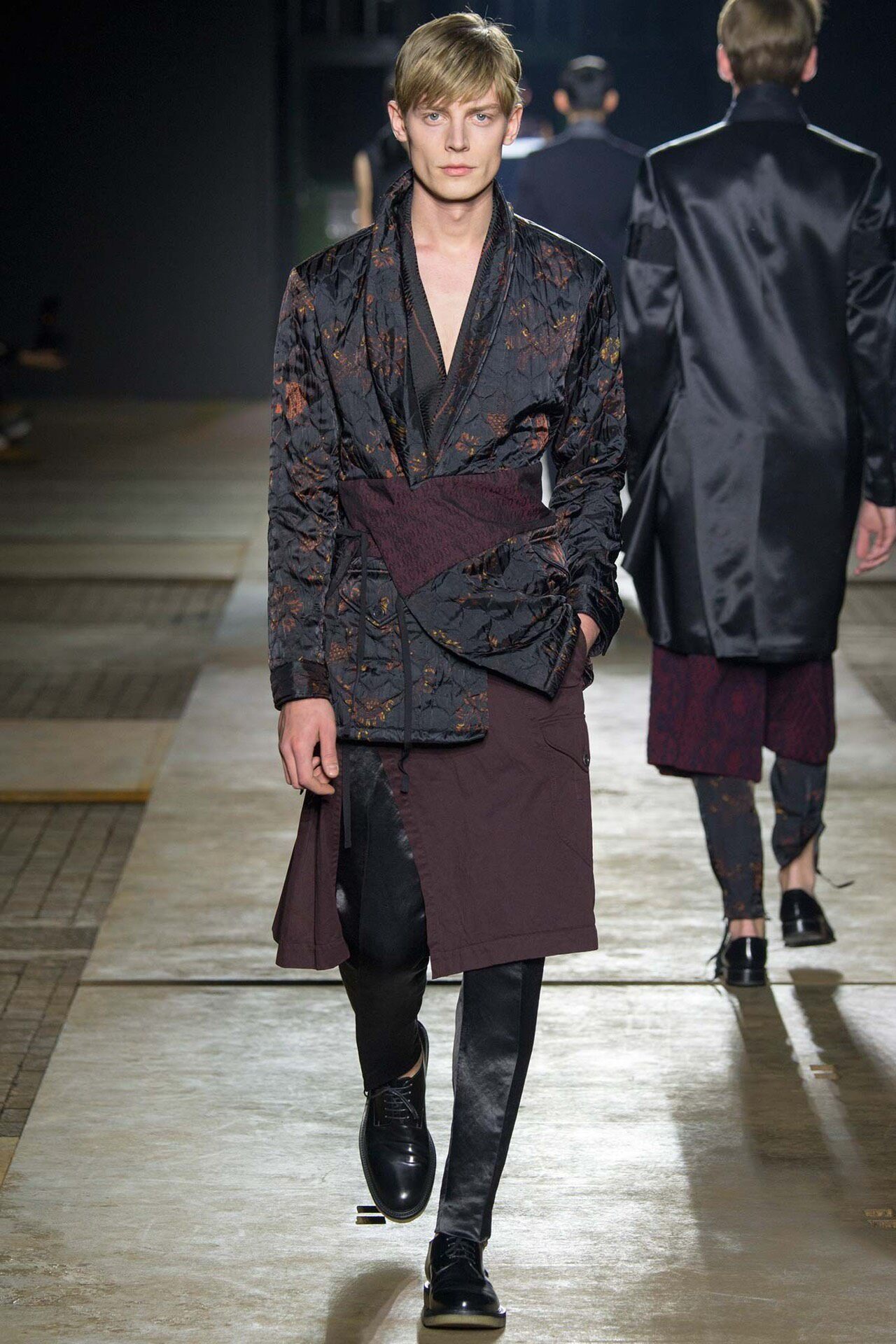 Dries Van Noten AW2015 Diagonal Tie Blazer — back