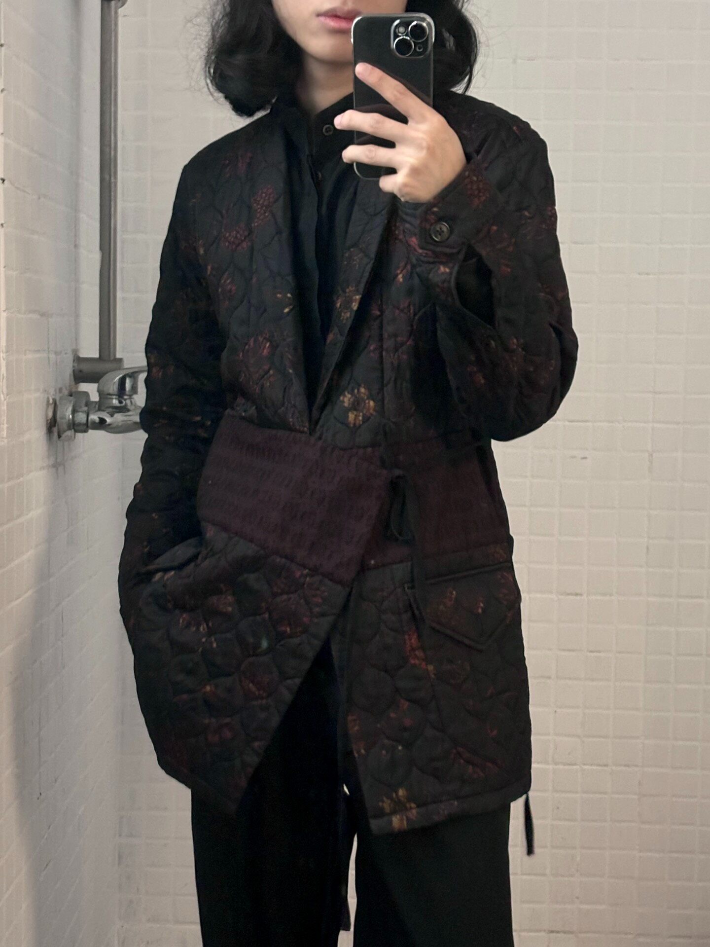 Dries Van Noten AW2015 Diagonal Tie Blazer — detail