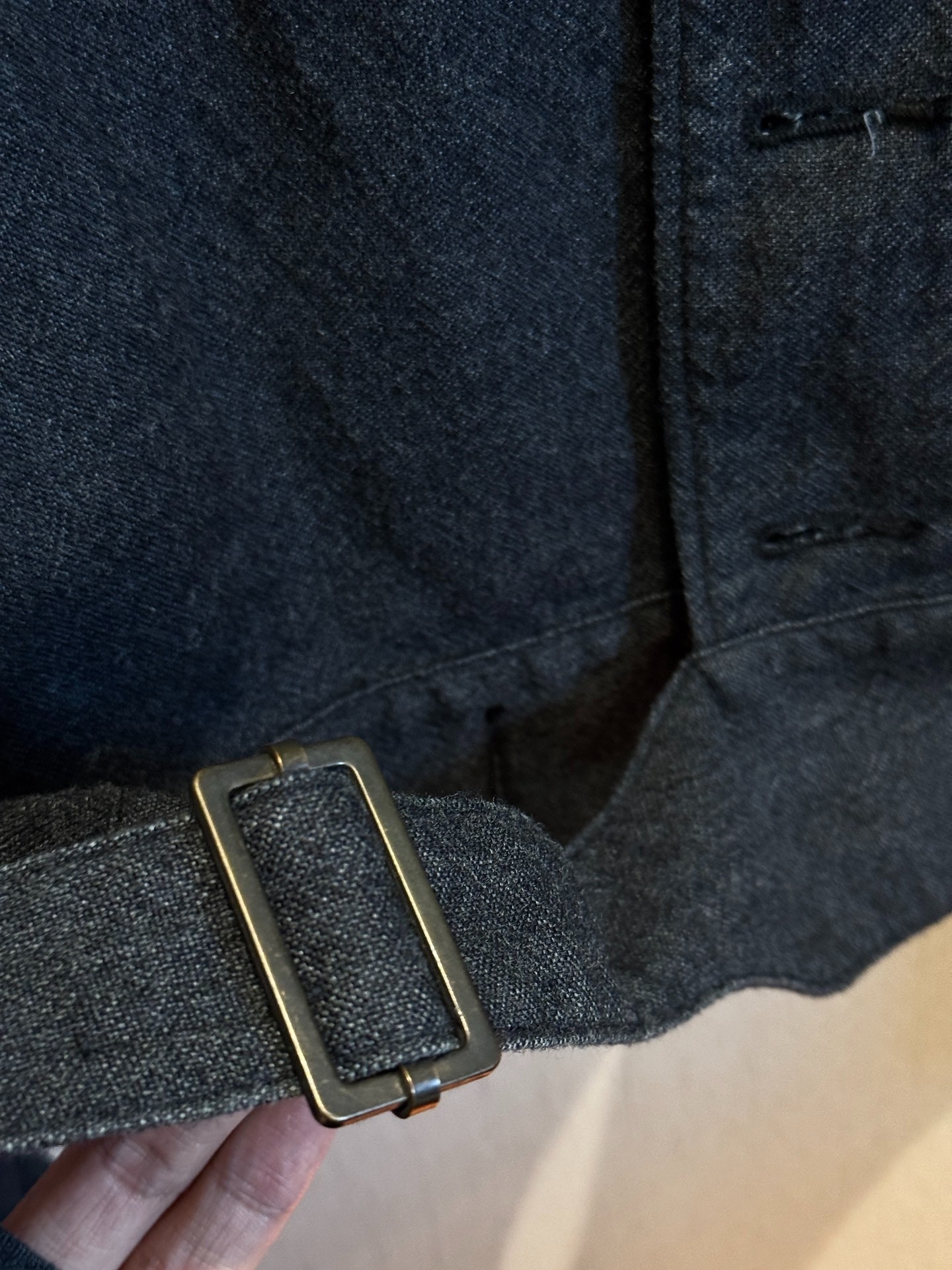 Sus-sous Type-3 Wool-Linen Jacket — detail