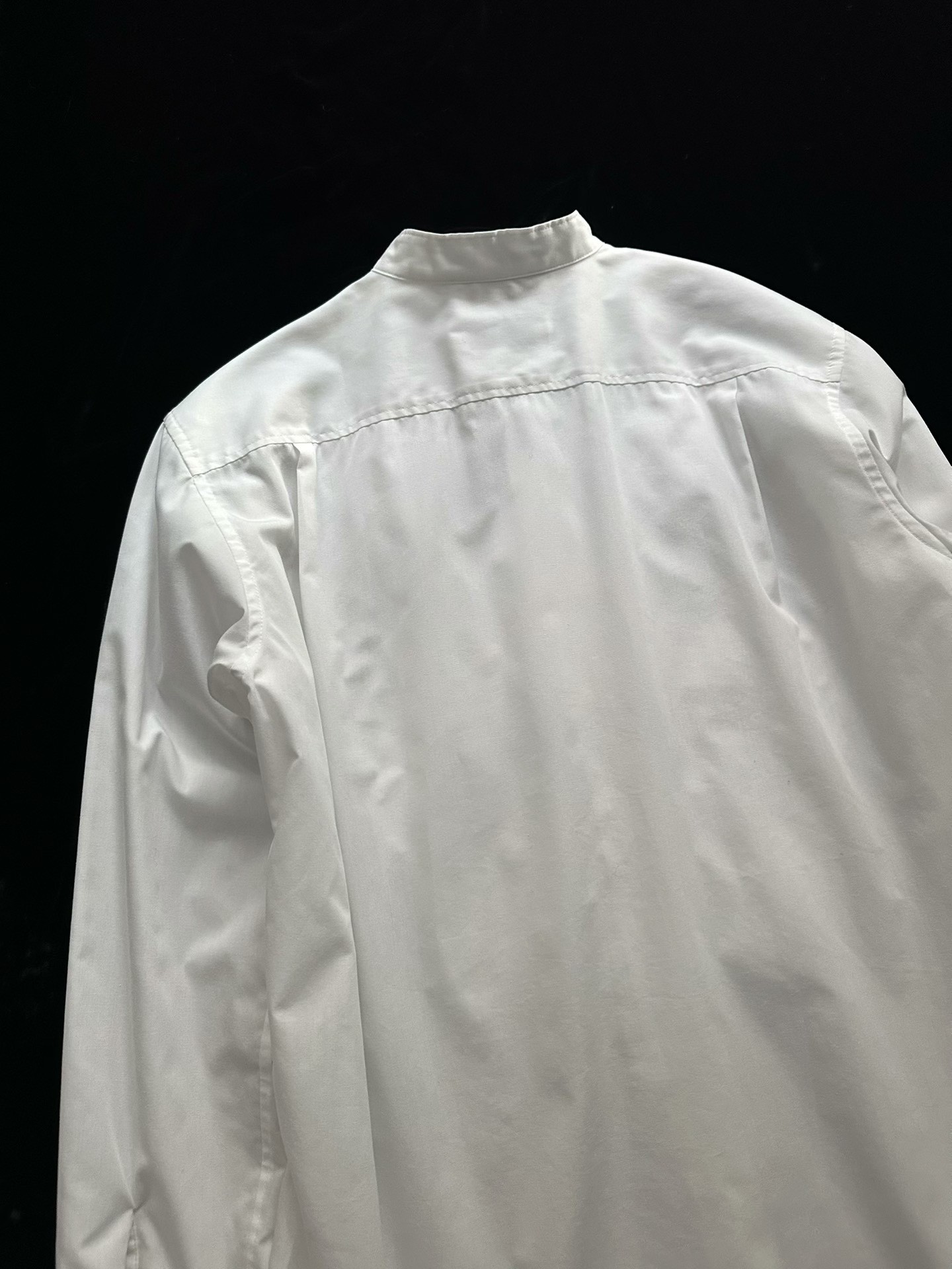 Issey Miyake Pleated White Shirt — label