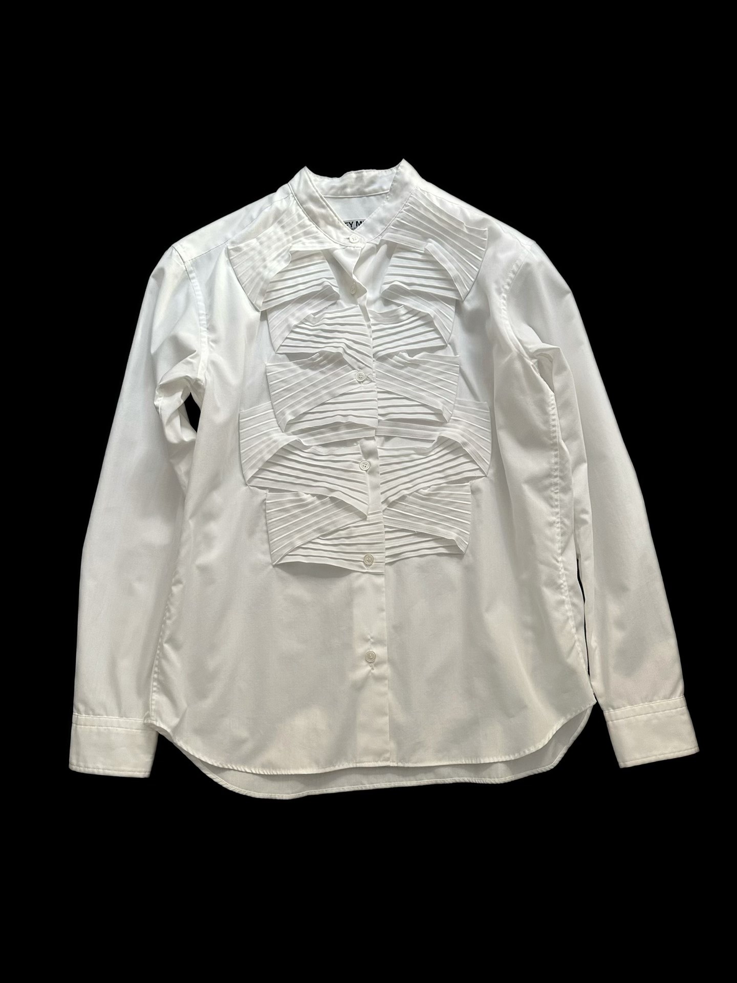 Issey Miyake Pleated White Shirt