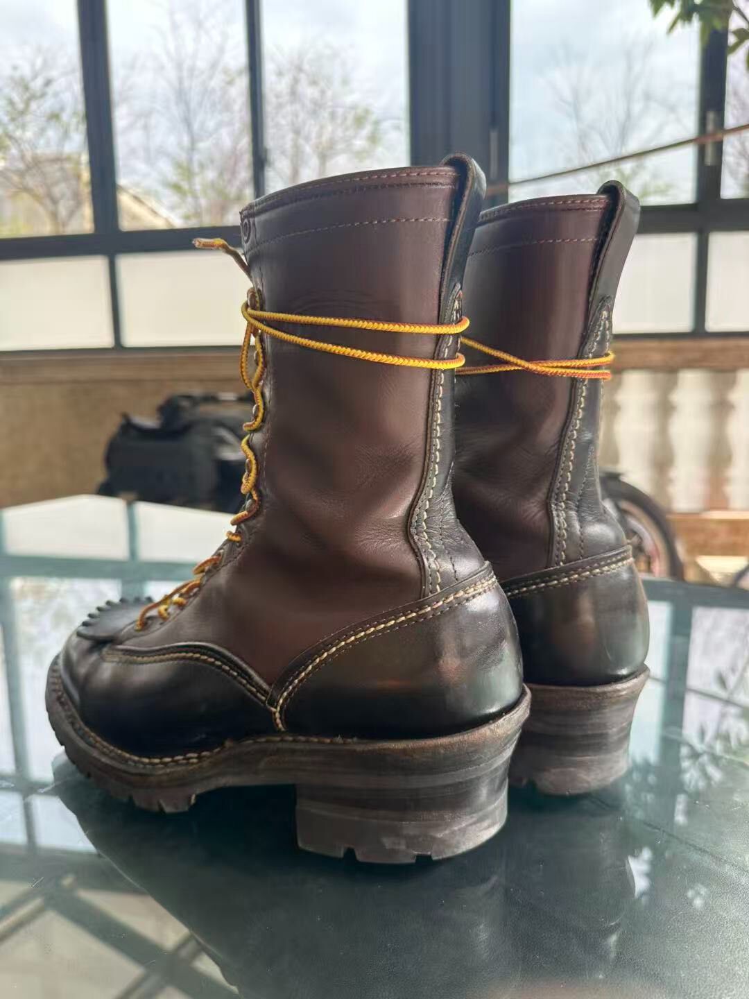 Wesco 2003 Lineman Leather Boots 7.5EE — front