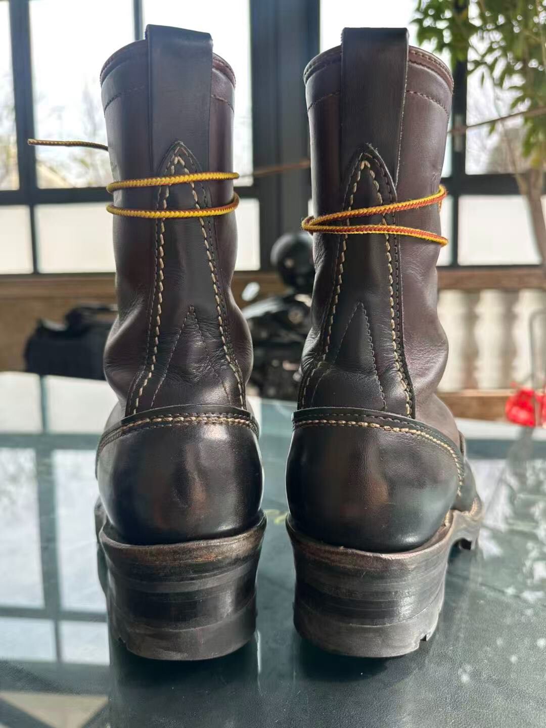 Wesco 2003 Lineman Leather Boots 7.5EE — detail