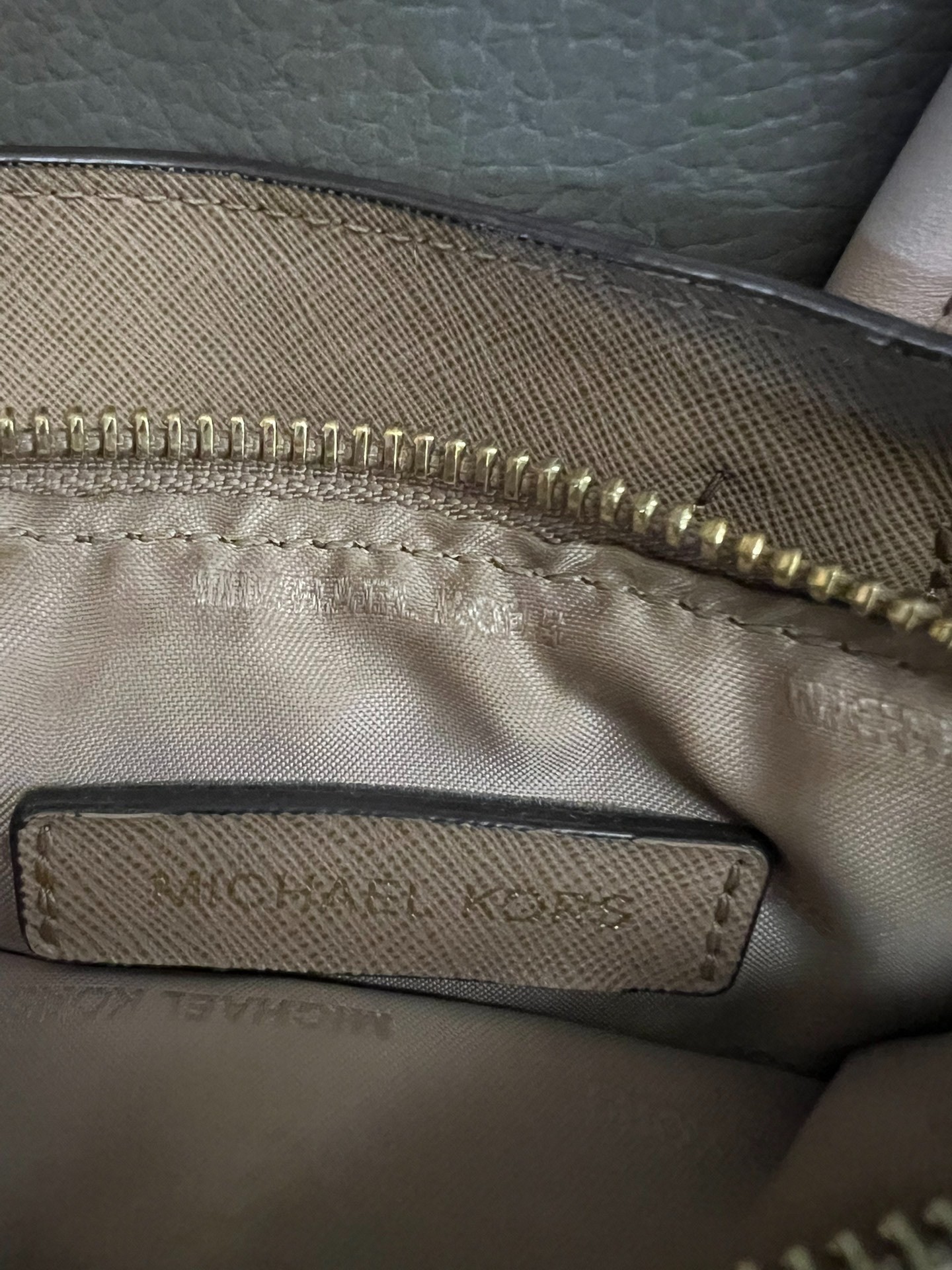 Michael Kors Pink Crossbody Handbag — label