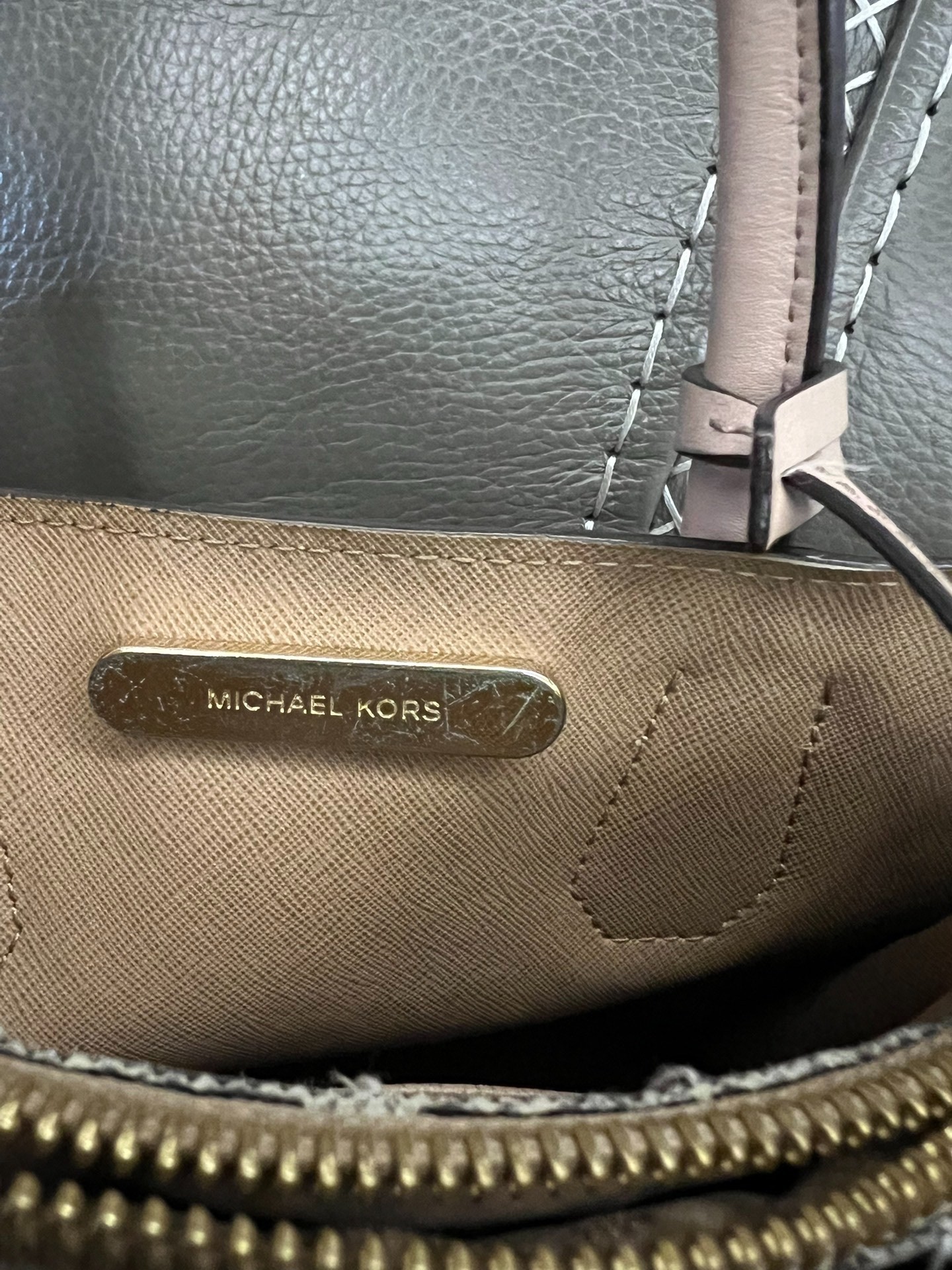 Michael Kors Pink Crossbody Handbag — back