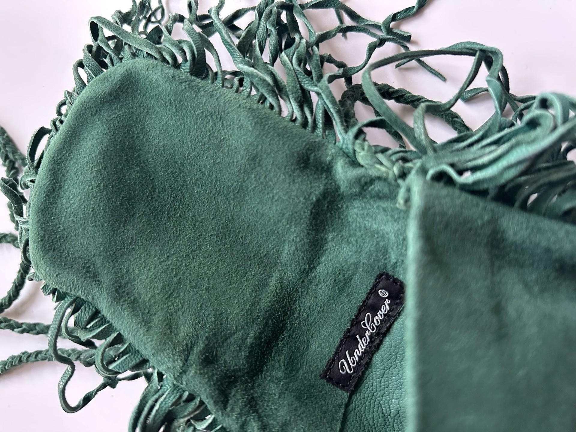 UNDERCOVER Seaweed Suede Crossbody Bag — detail