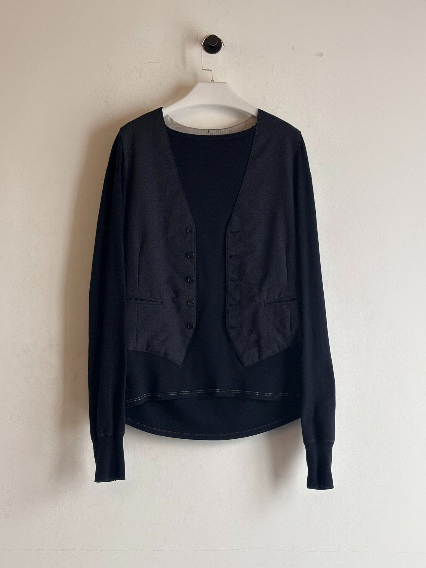 Maison Margiela Spliced Vest Sweatshirt — back
