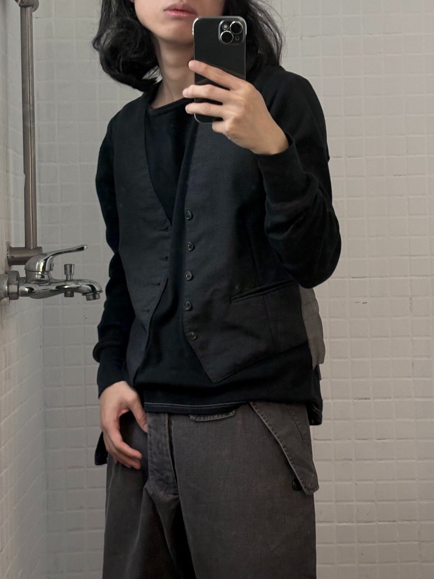 Maison Margiela Spliced Vest Sweatshirt — front