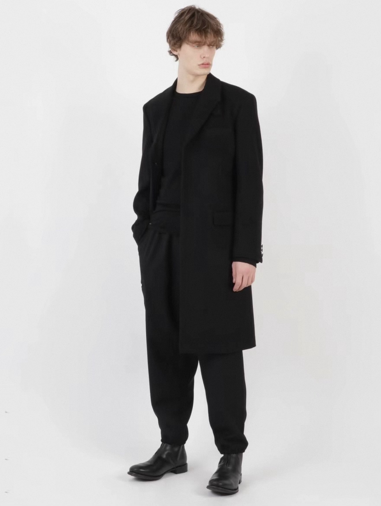 Yohji Yamamoto 17AW Wool Dr. Jacket Sample — label
