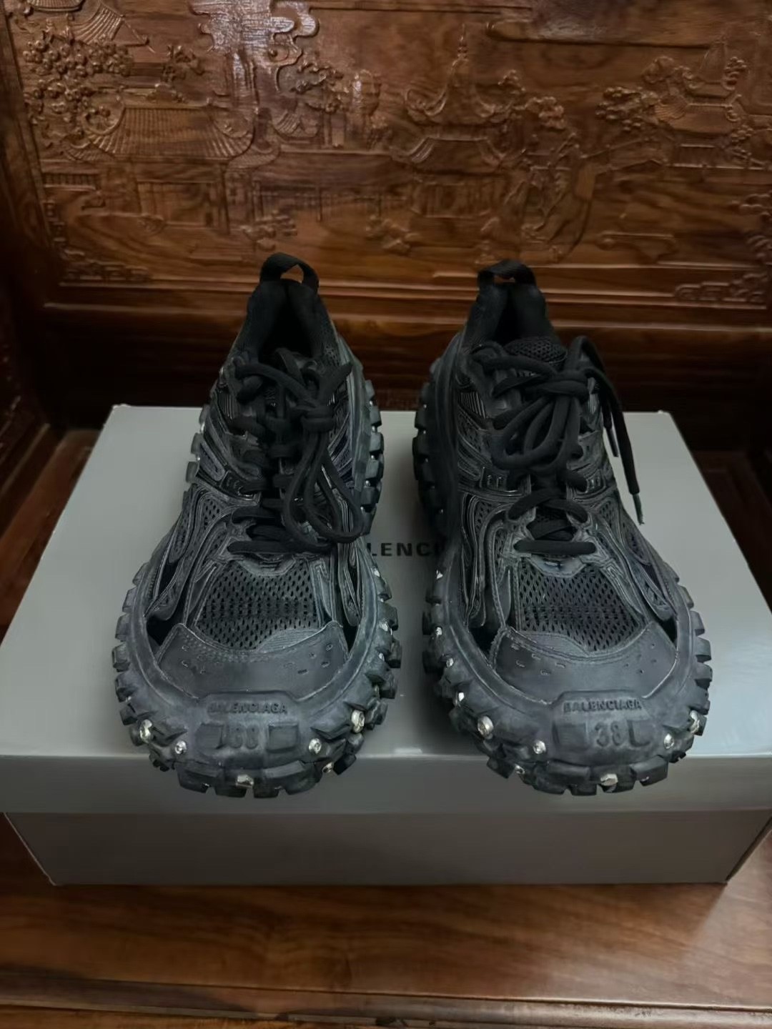 Balenciaga Studded Tire Style Sneakers