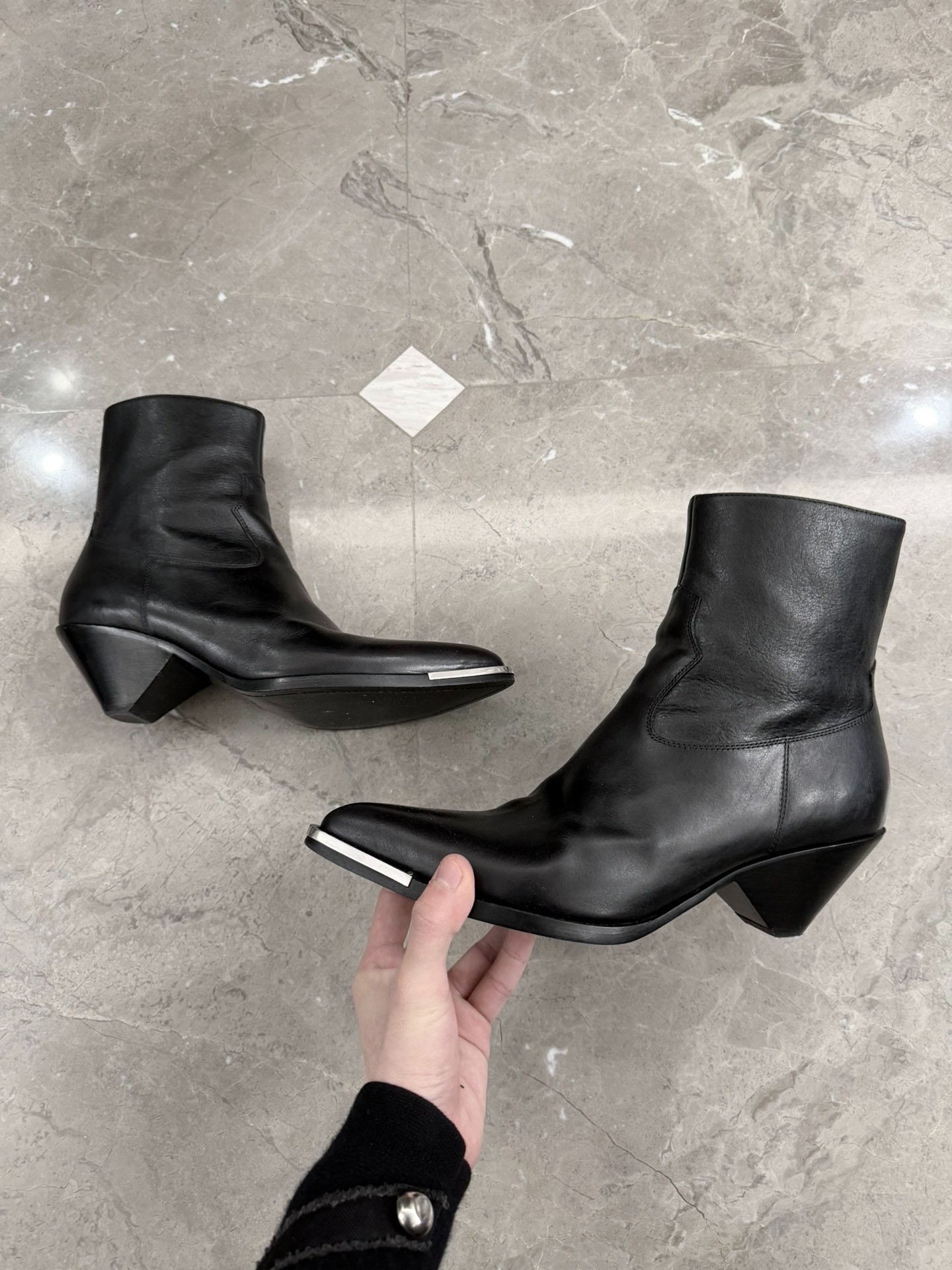 Celine Hedi Slimane Cone Heel Chelsea Boots