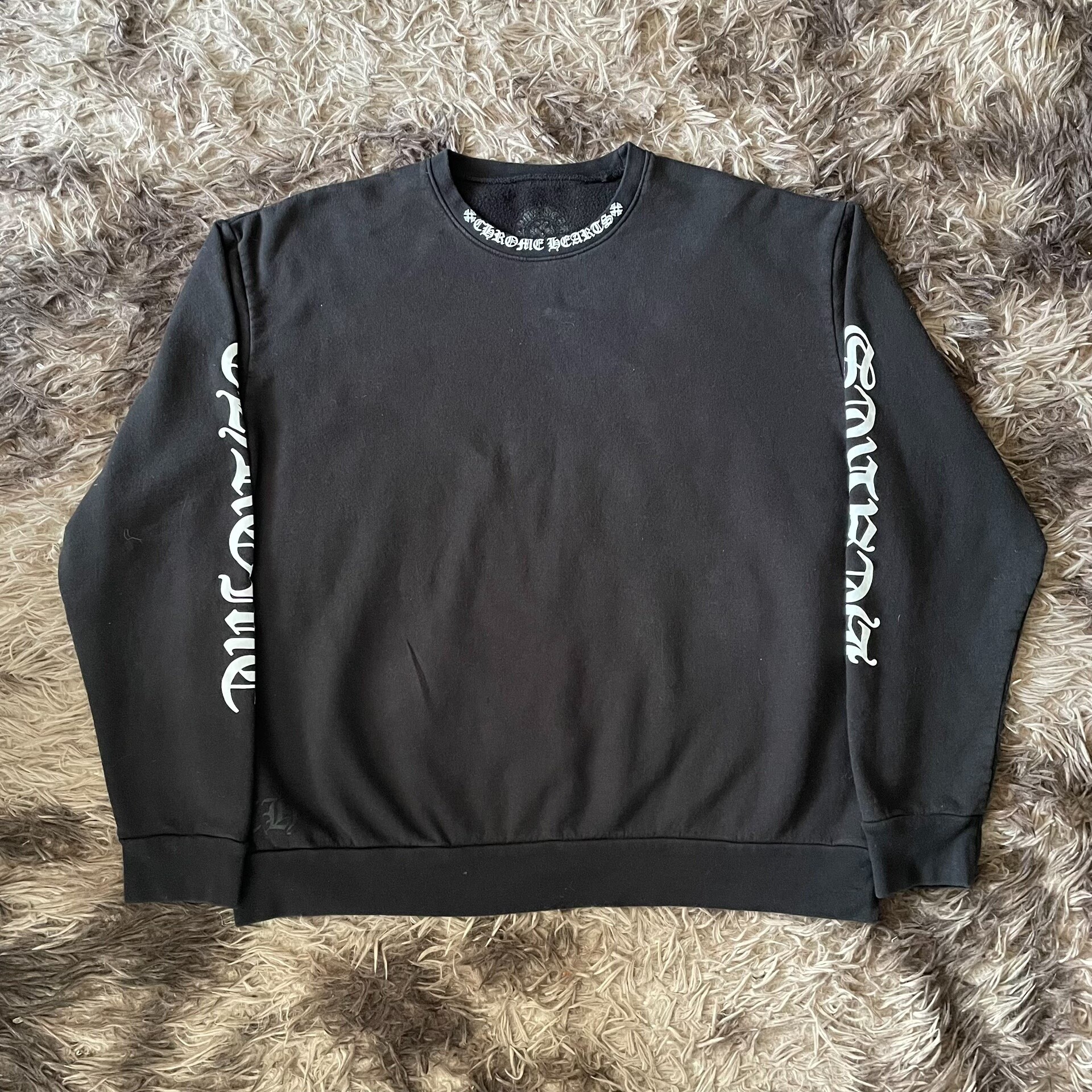 Chrome Hearts Collar Print Sweatshirt