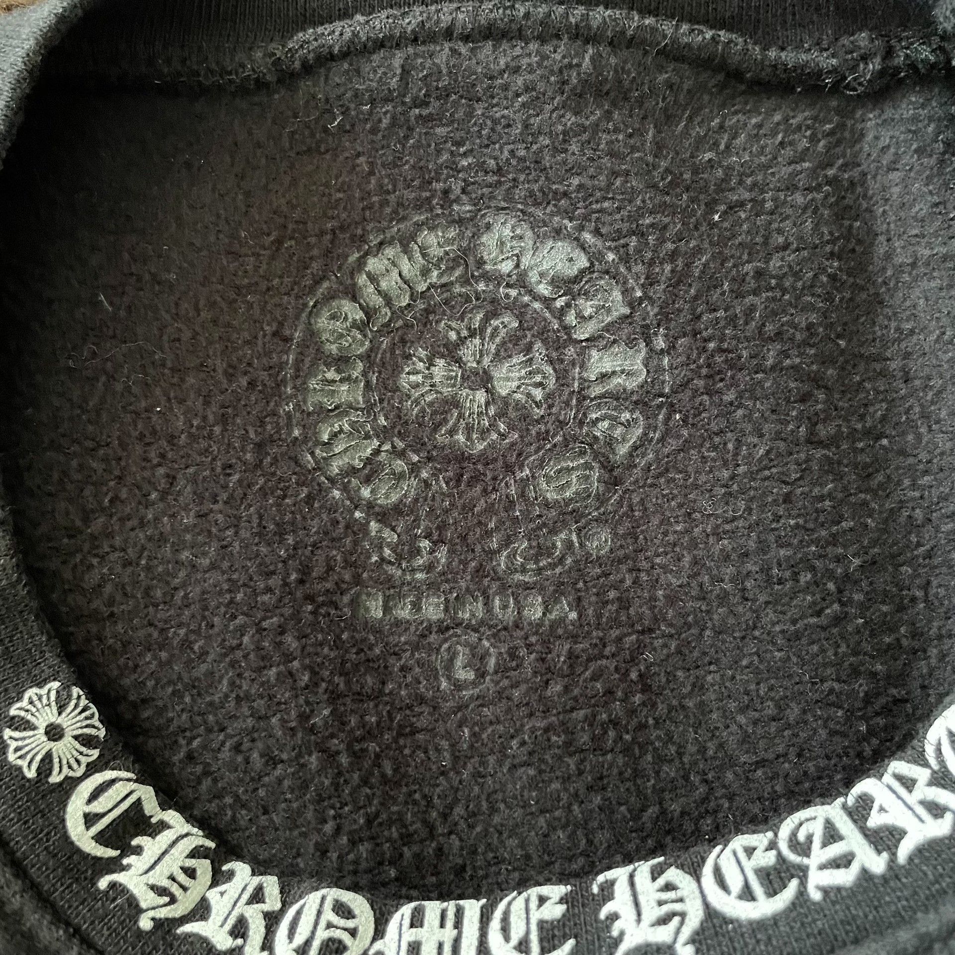 Chrome Hearts Collar Print Sweatshirt — detail