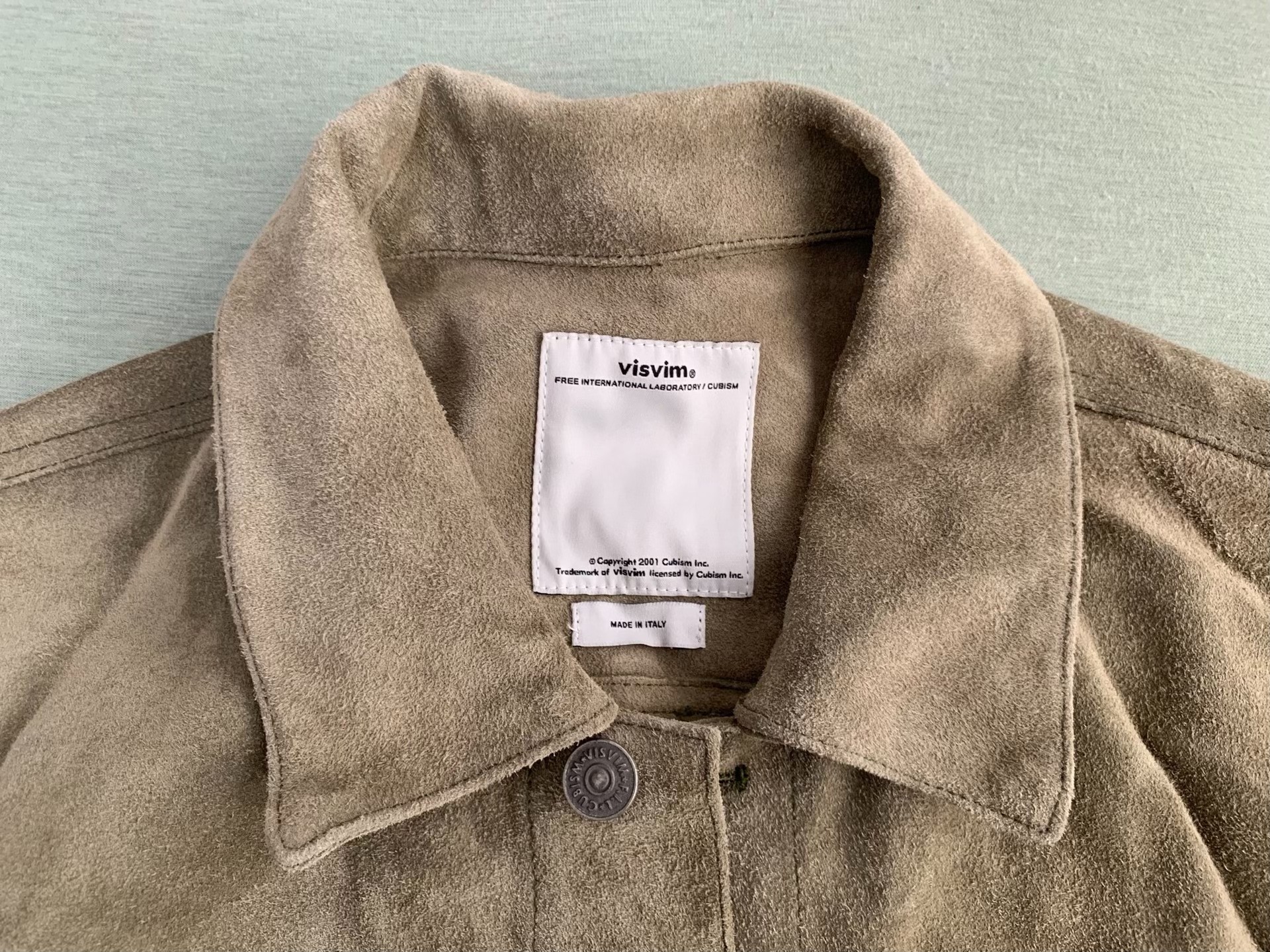 Visvim 12AW IT 101 Suede Jacket — detail