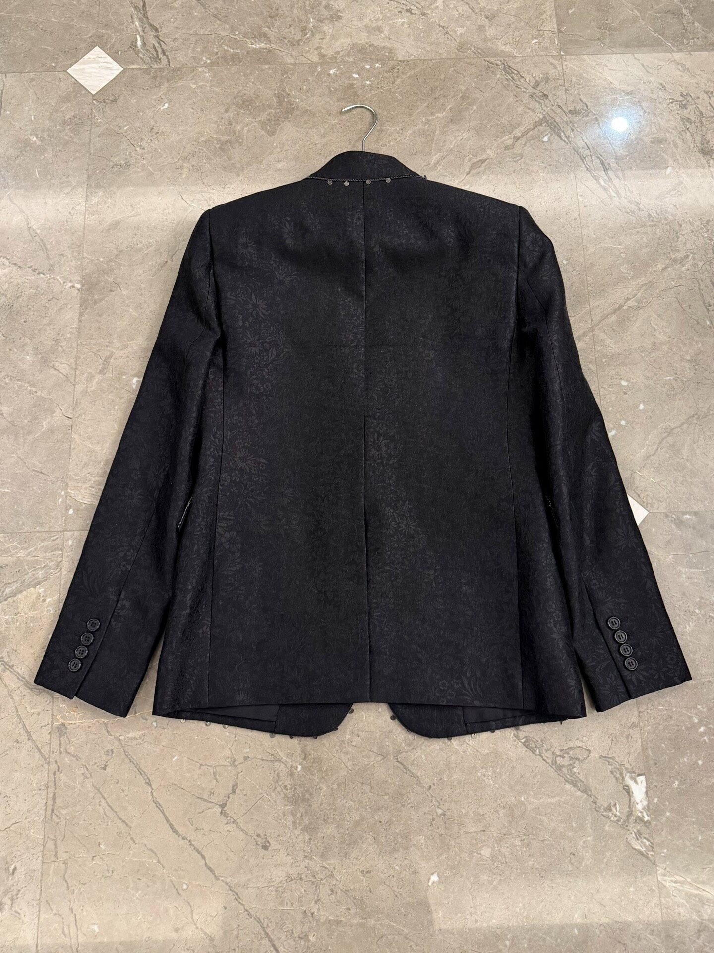 Saint Laurent 20SS Damask Sequin Blazer — detail