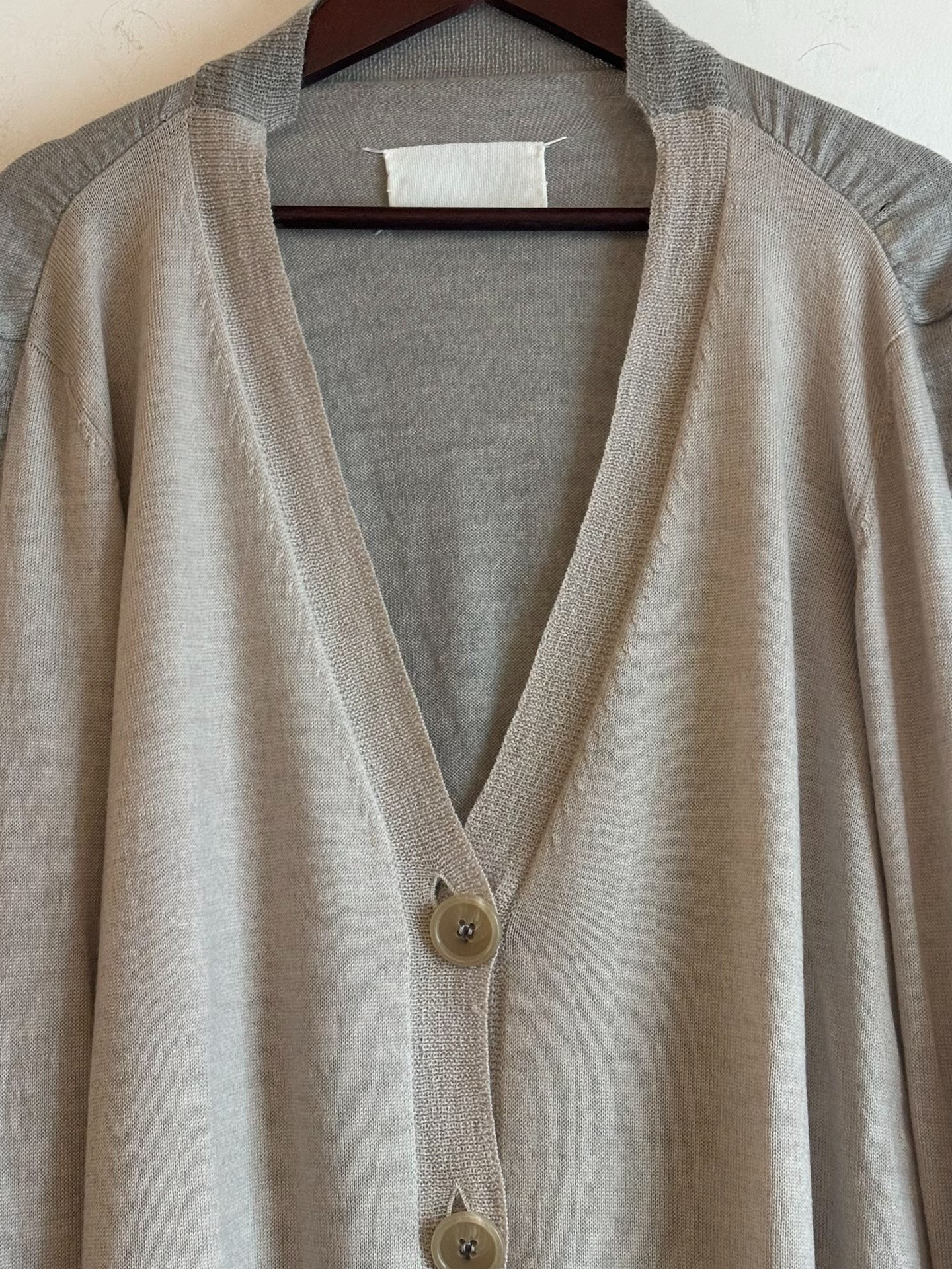 Maison Margiela AW2004 V-Neck Cardigan — back