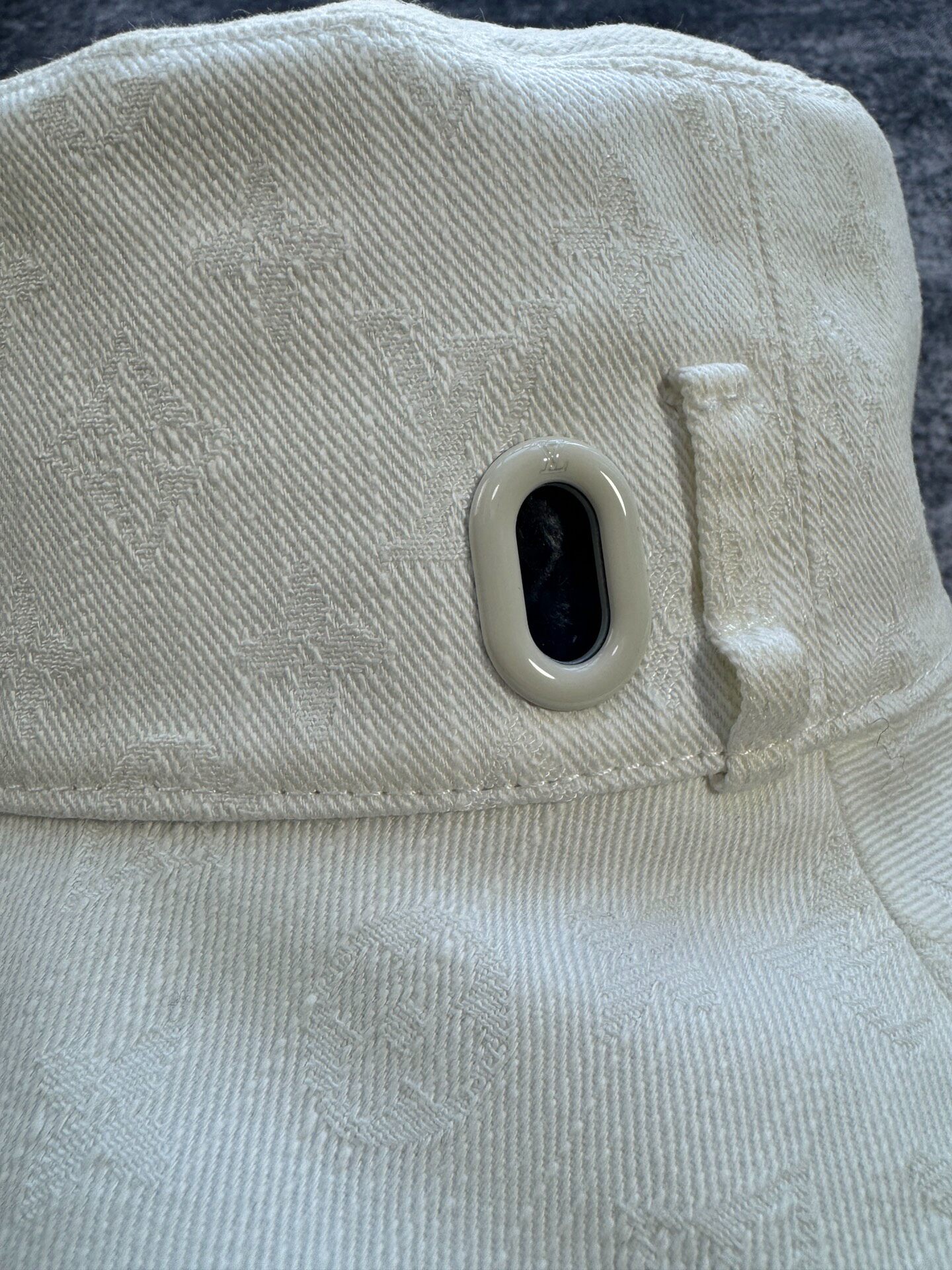 Louis Vuitton Limited Blue White Bucket Hat — back