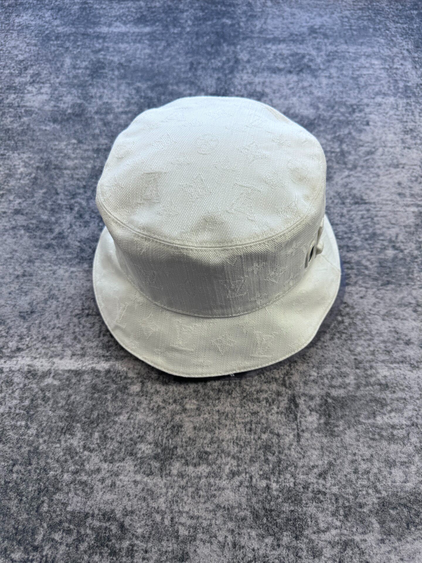 Louis Vuitton Limited Blue White Bucket Hat — front