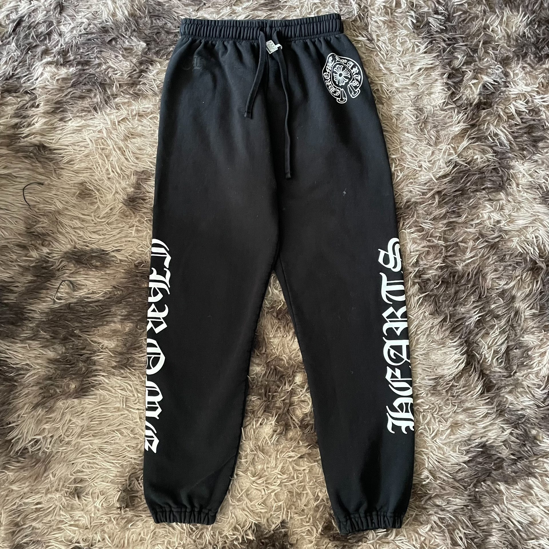 Chrome Hearts Black Thick Casual Sweatpants
