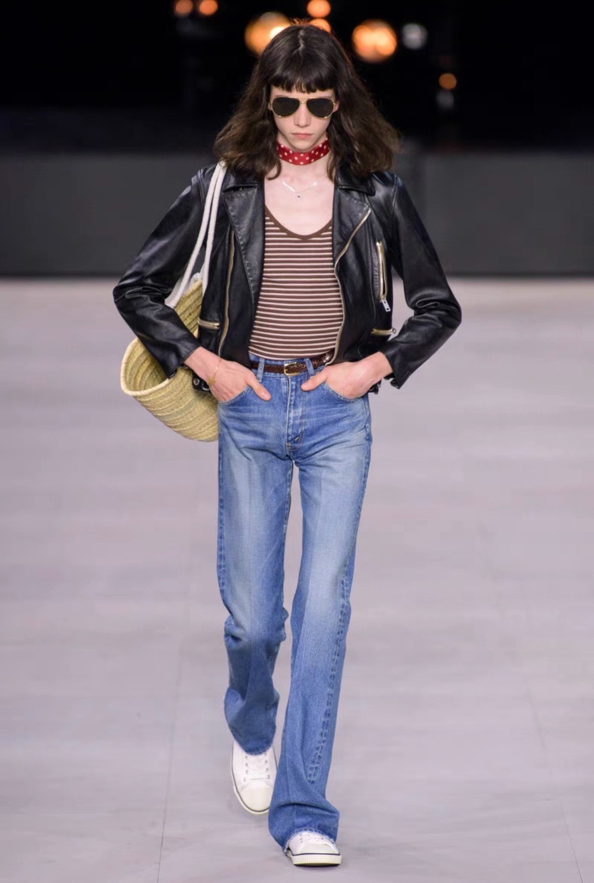 Celine Hedi Slimane 20SS Micro-Flared Jeans — back