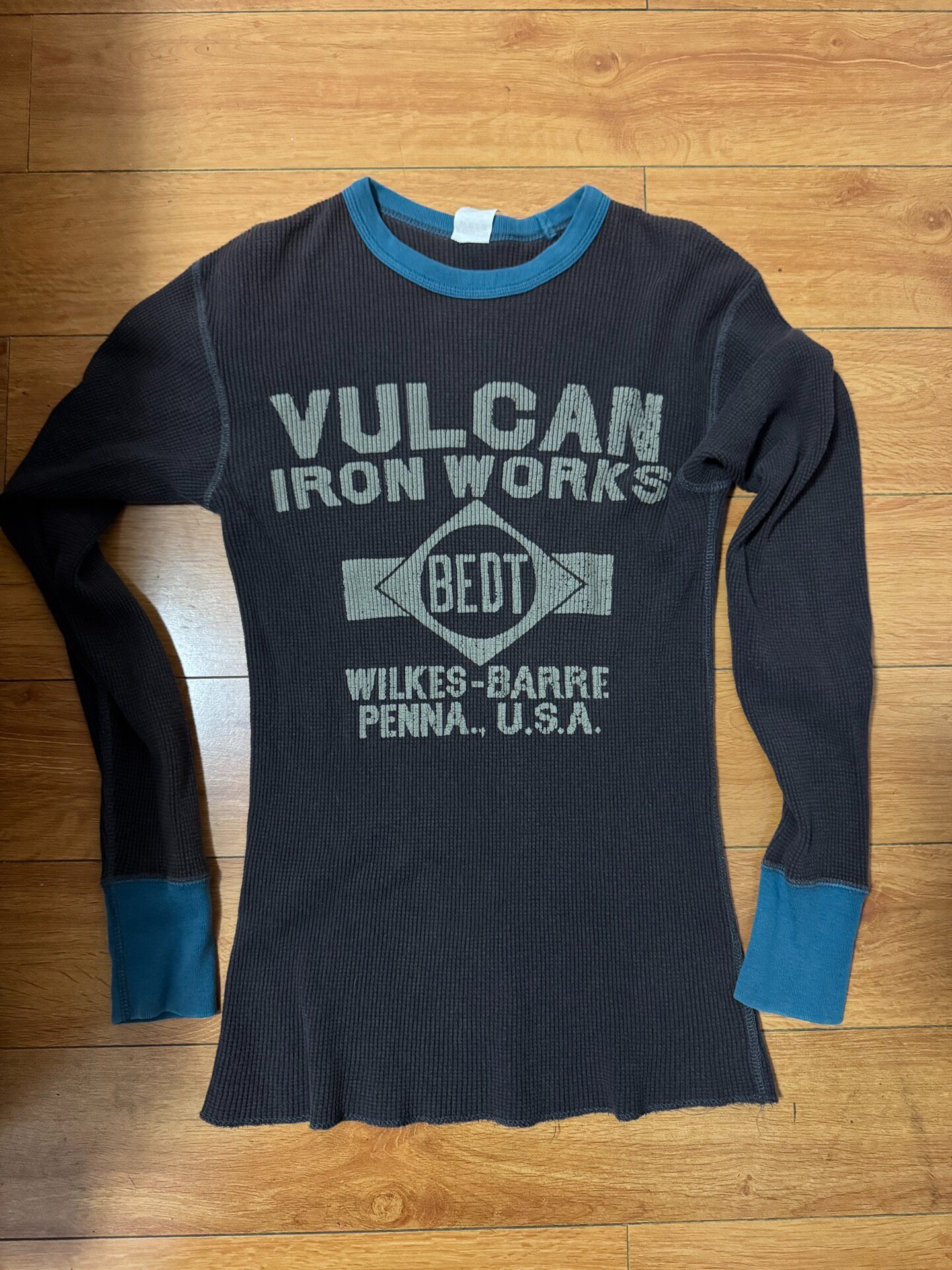 Freewheelers Waffle-Knit Long-Sleeve Top