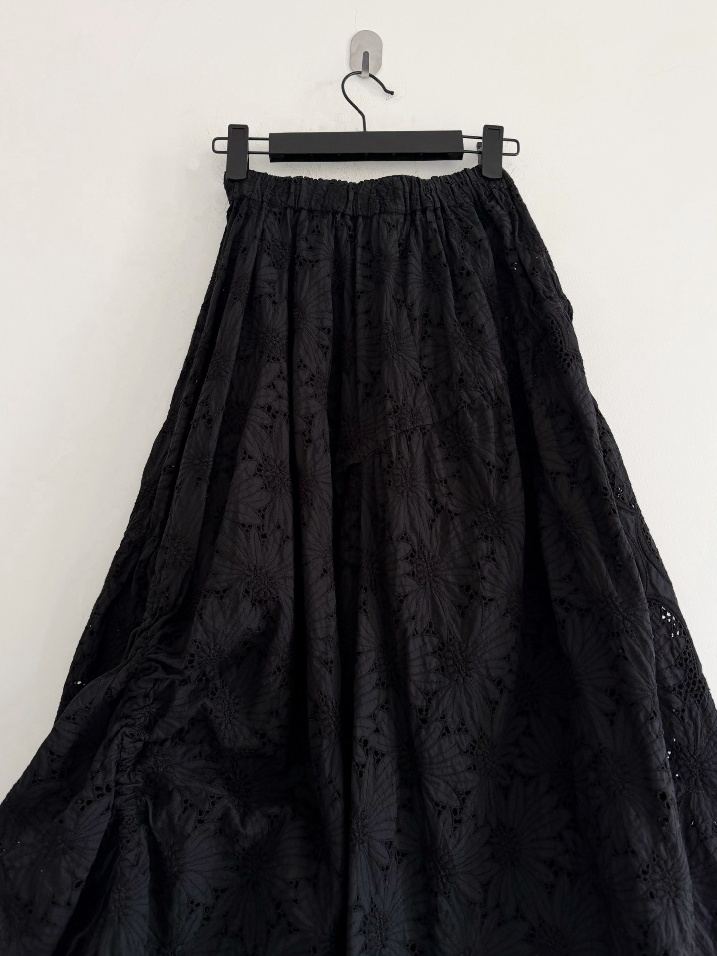 Comme des Garcons Black Lace Full-length Skirt — label