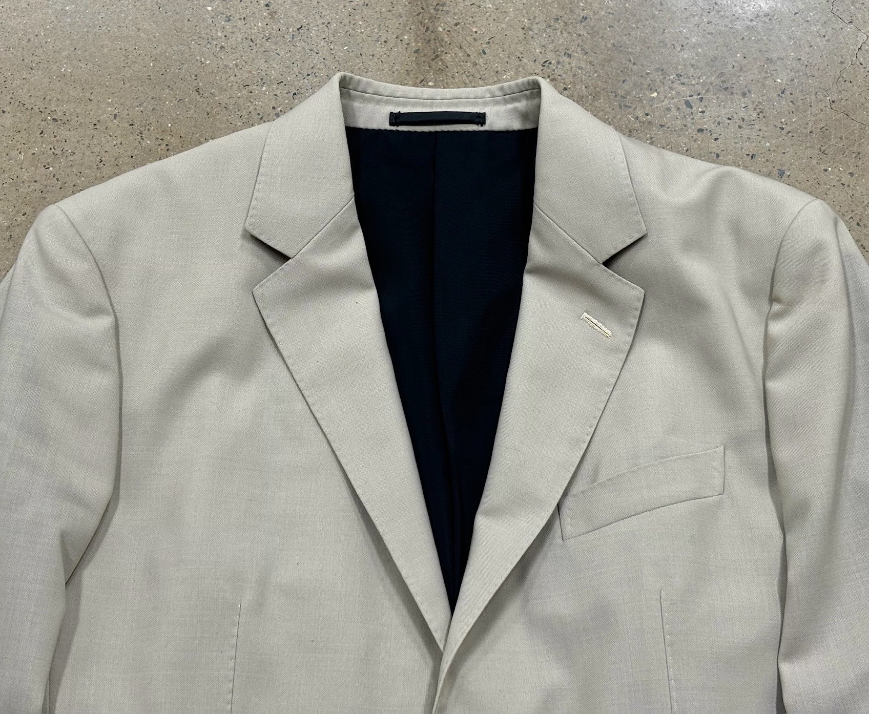 Wacko Maria 24SS DORMEUIL Gray Blazer — label