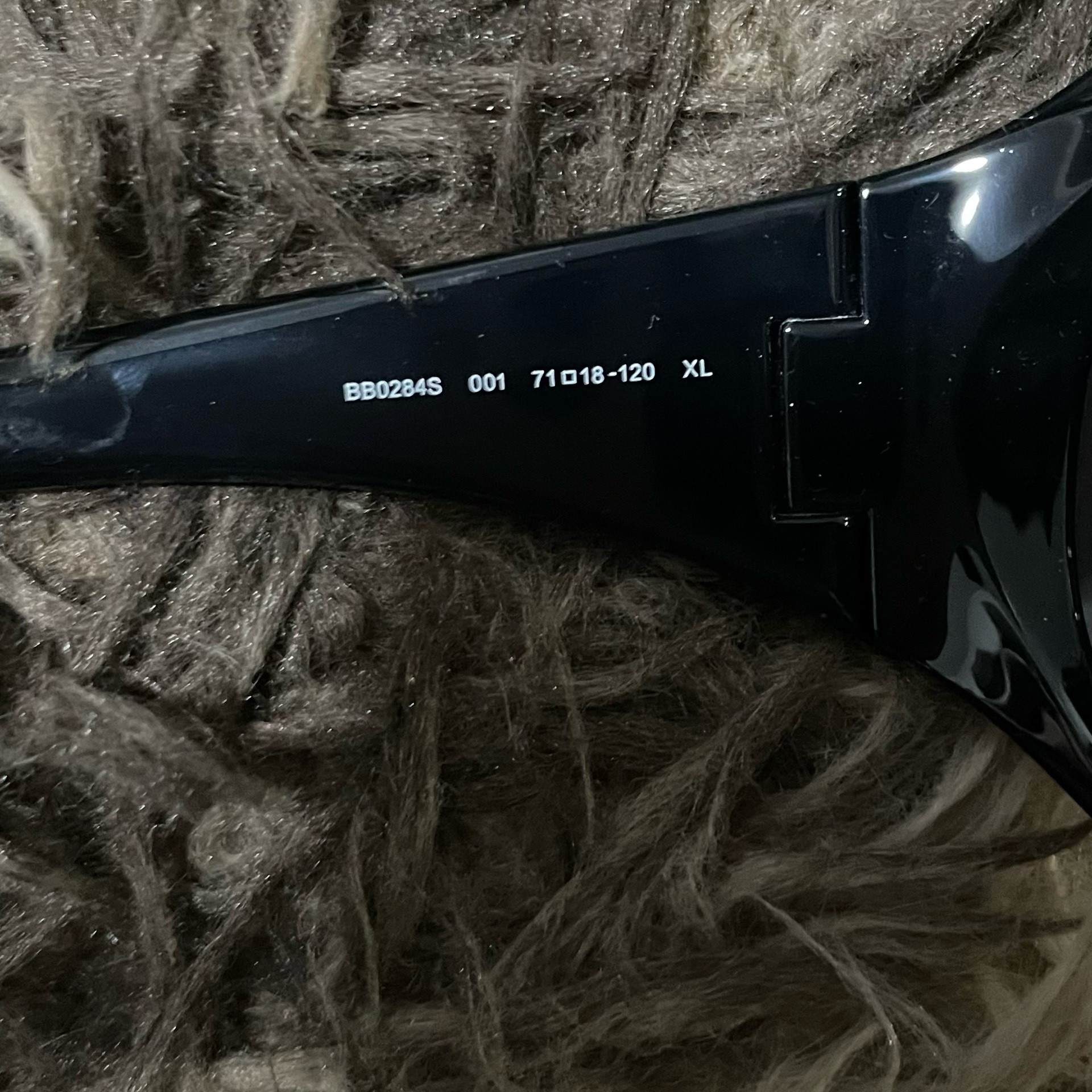Balenciaga Black Logo Sunglasses — label
