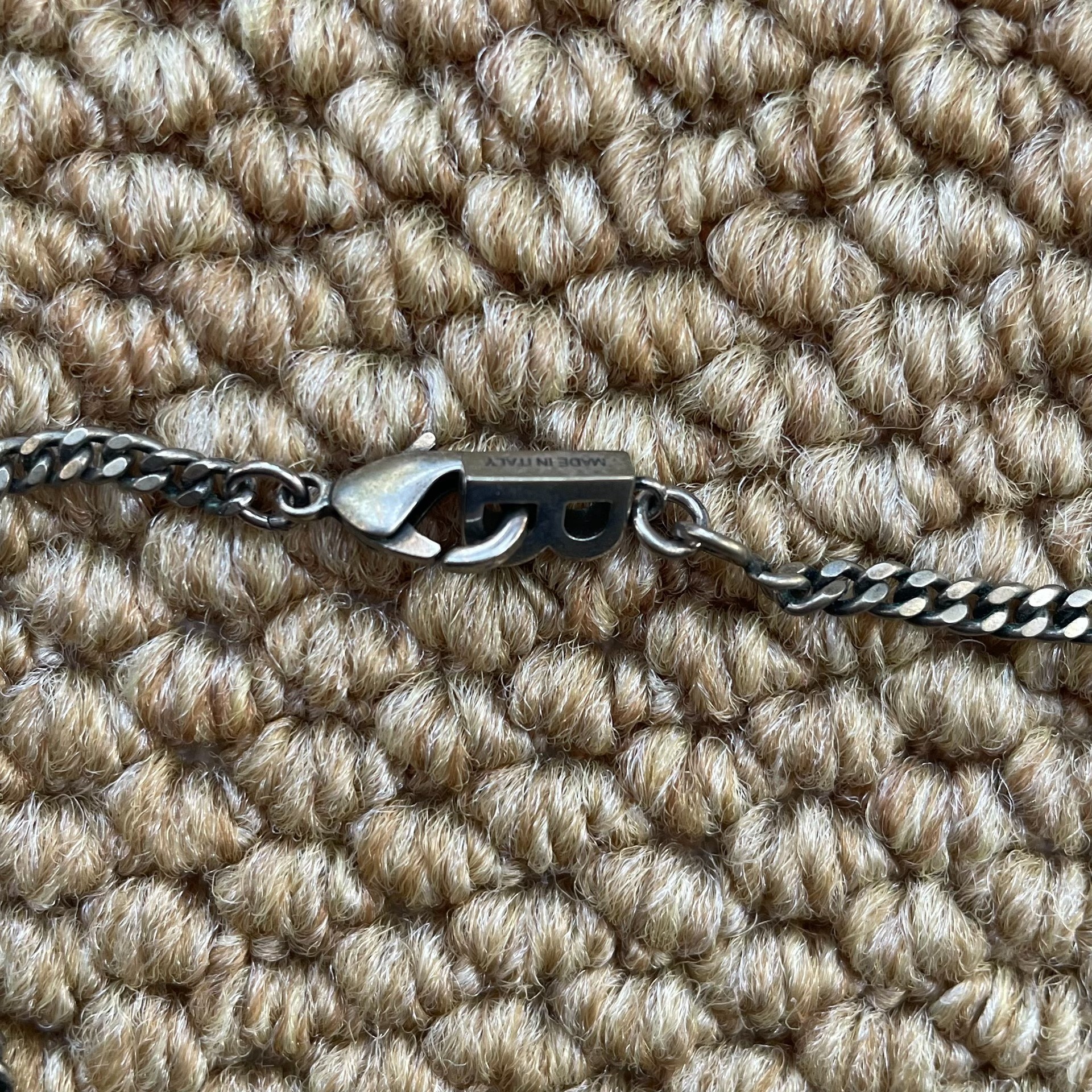 Balenciaga Reversed Logo Necklace — detail