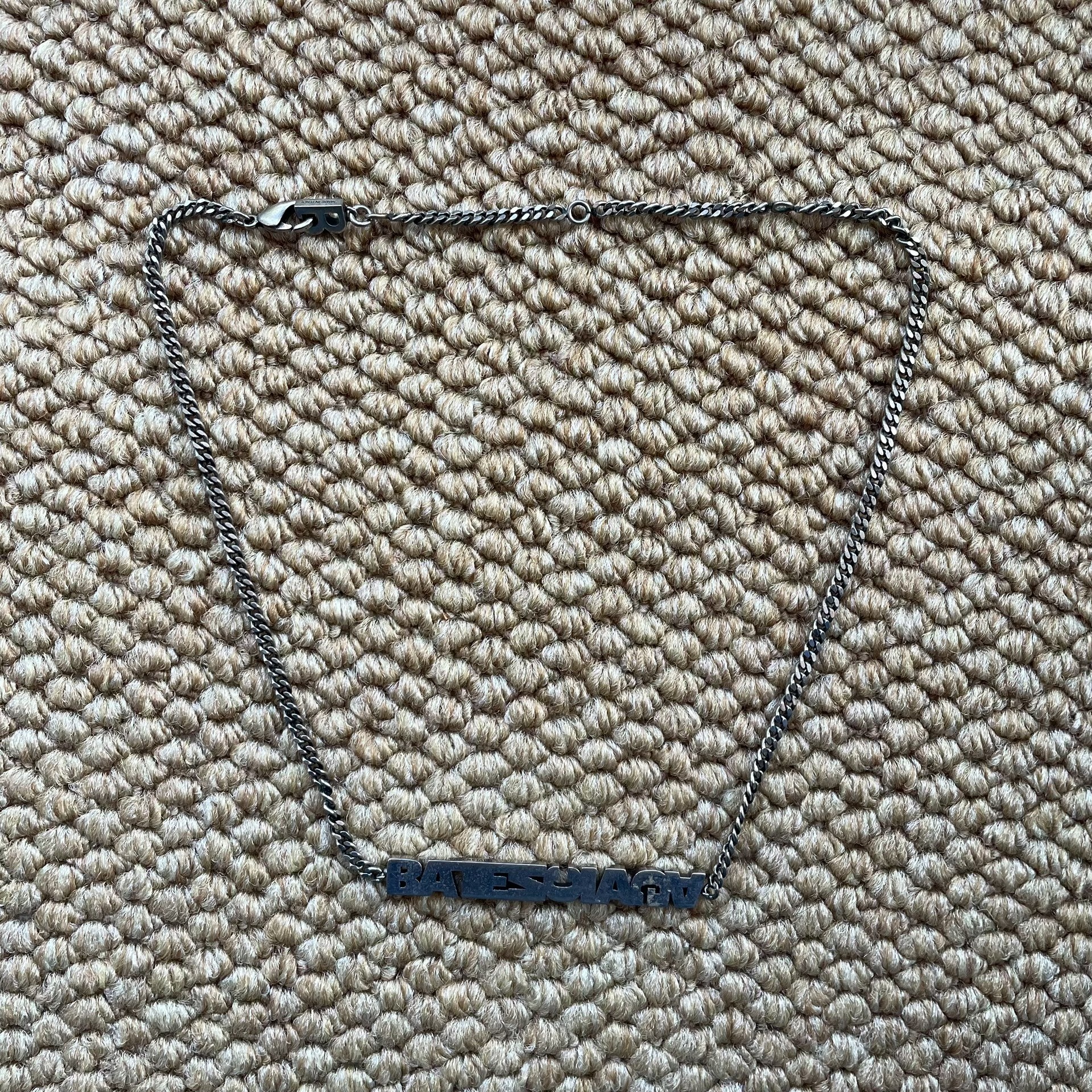 Balenciaga Reversed Logo Necklace
