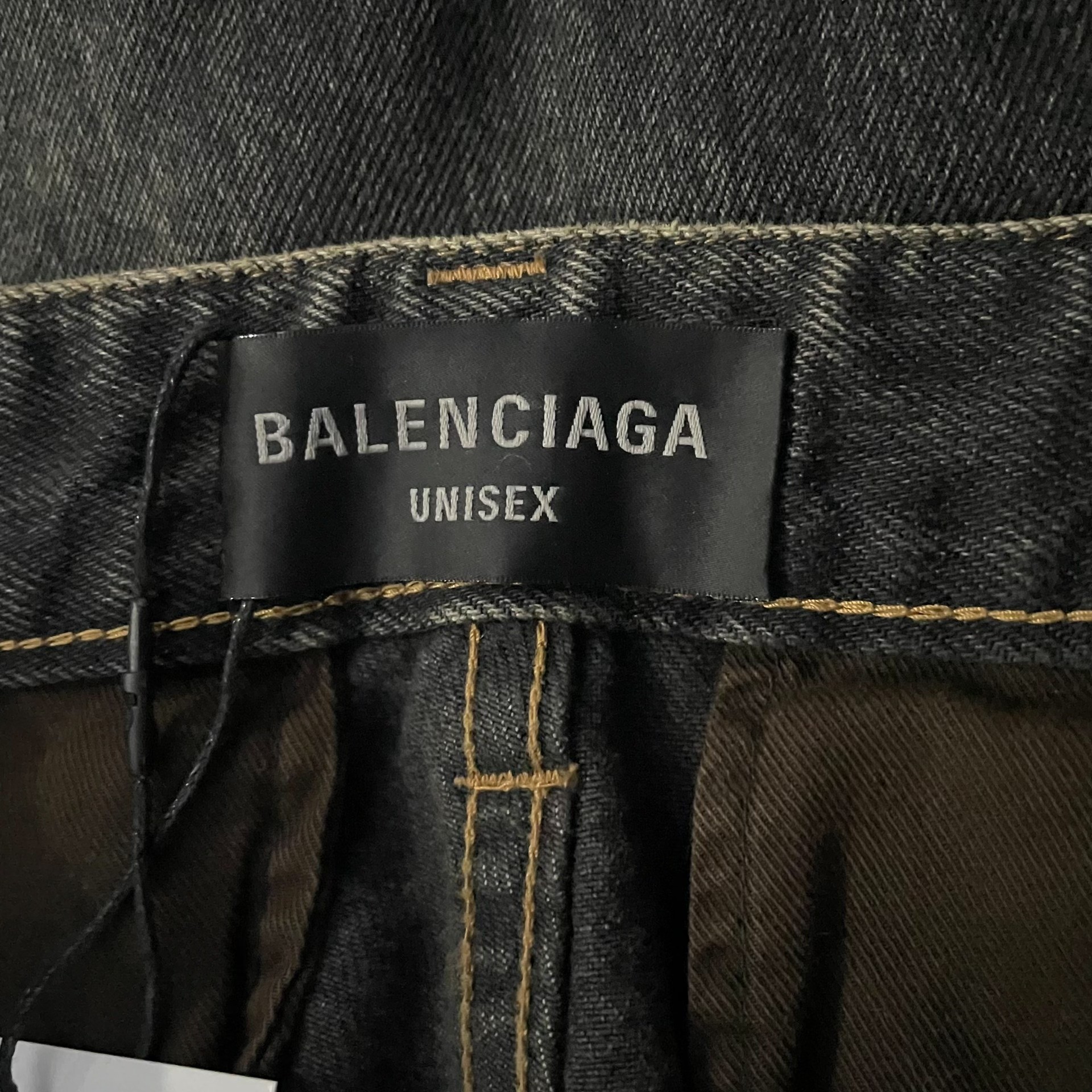 Balenciaga 24SS Denim Cargo Pants — detail