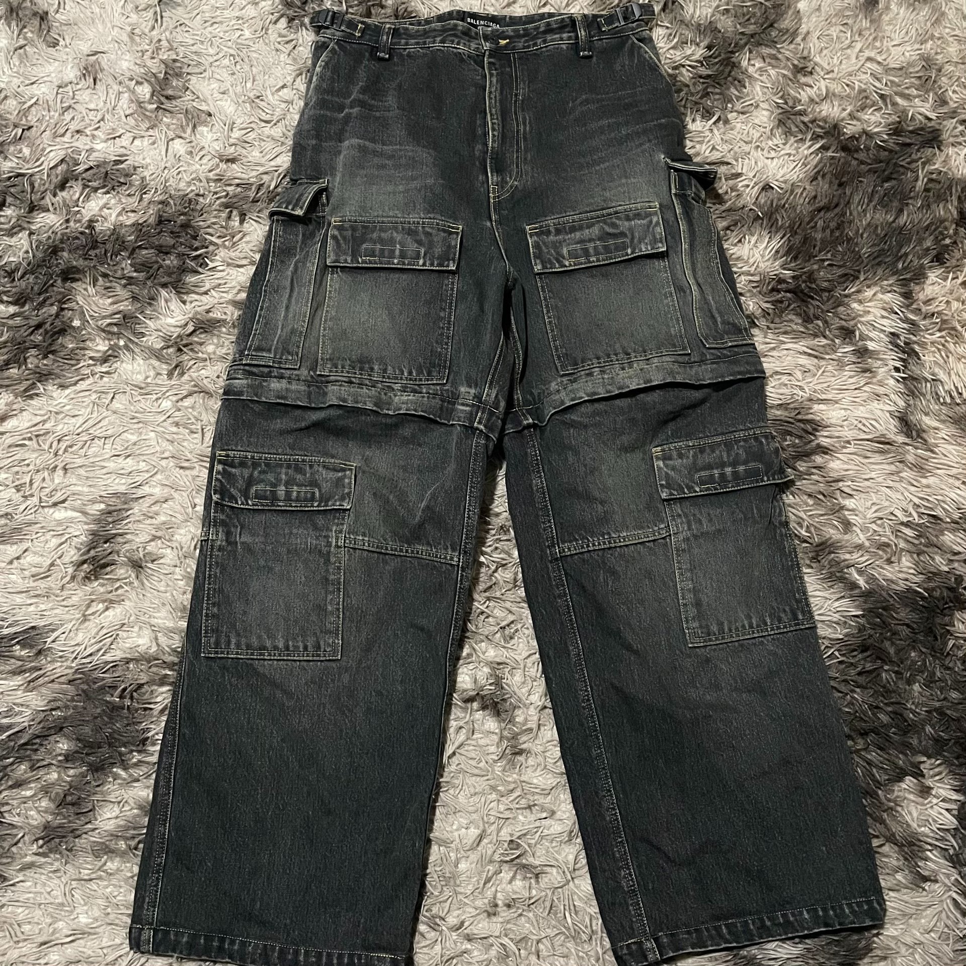 Balenciaga 24SS Denim Cargo Pants
