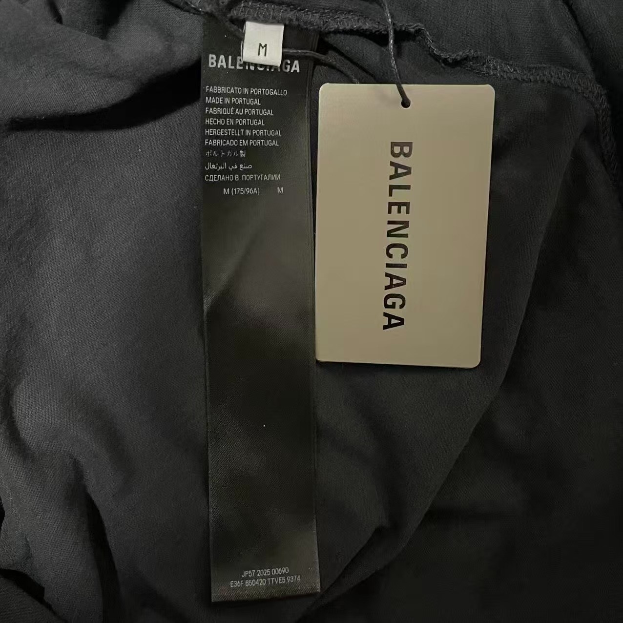 Balenciaga Loop Tape Long-Sleeve T-Shirt — back