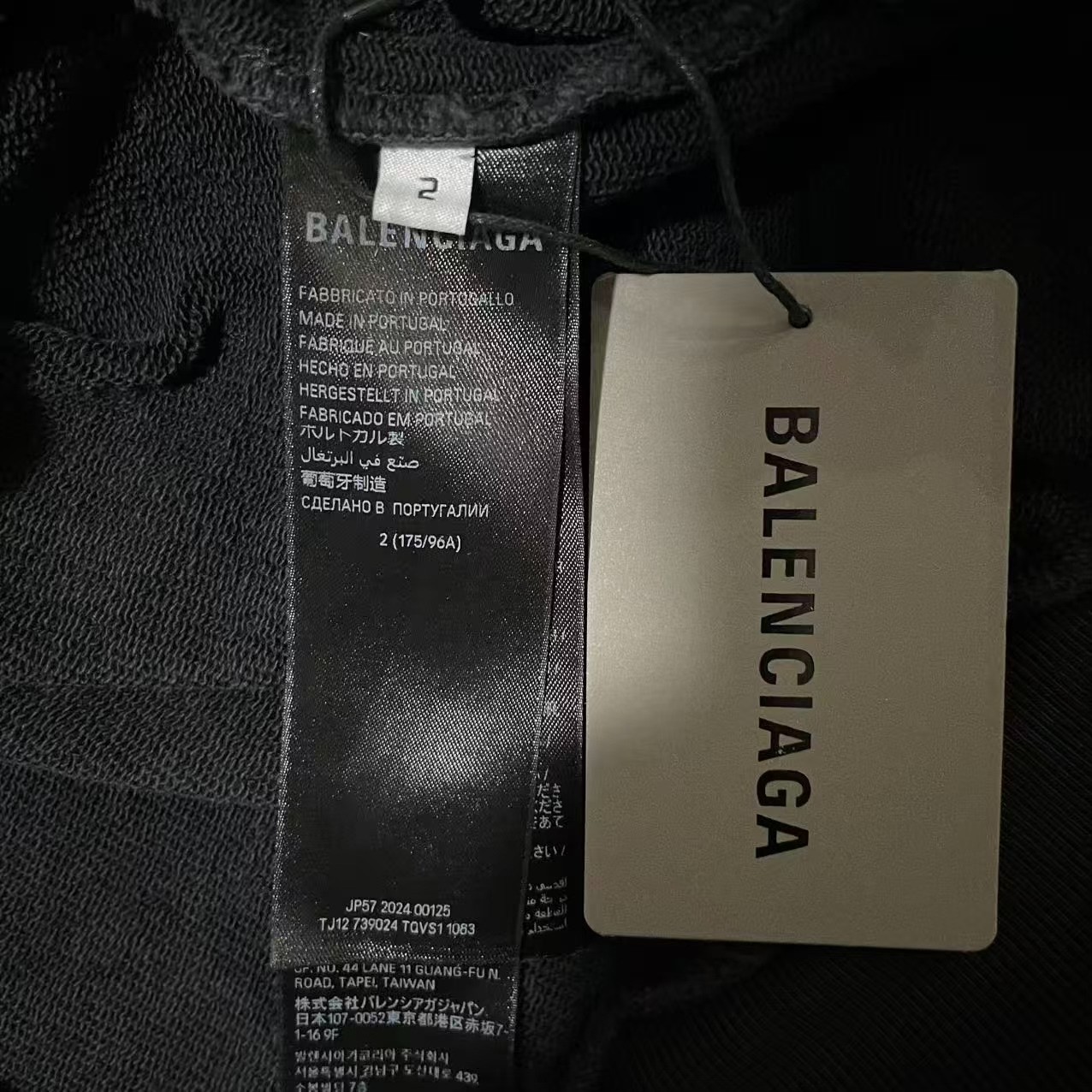 Balenciaga 24FW Statue of Liberty Hoodie — label