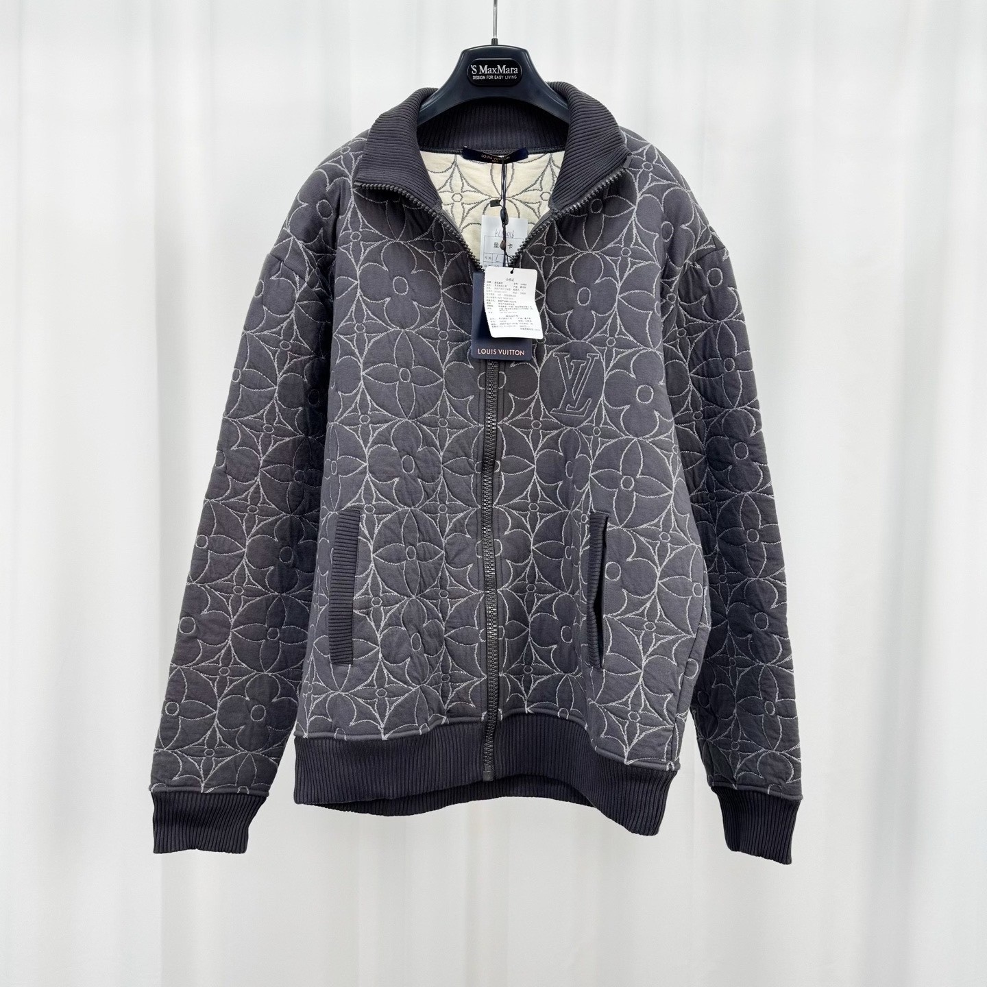 Louis Vuitton Gray Monogram Quilted Jacket