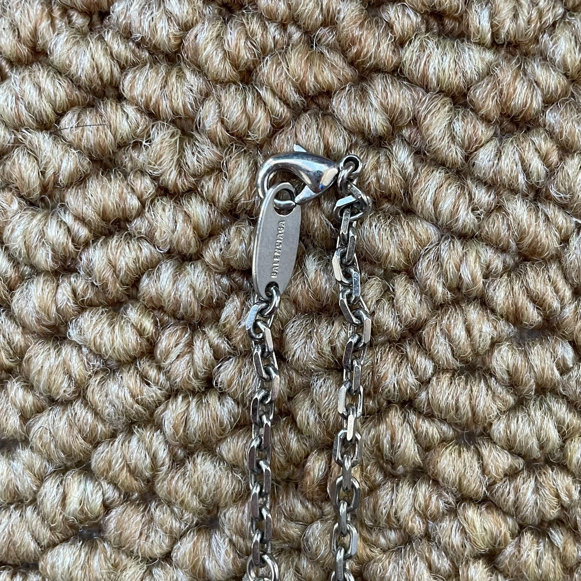 Balenciaga Key Pendant Necklace — detail