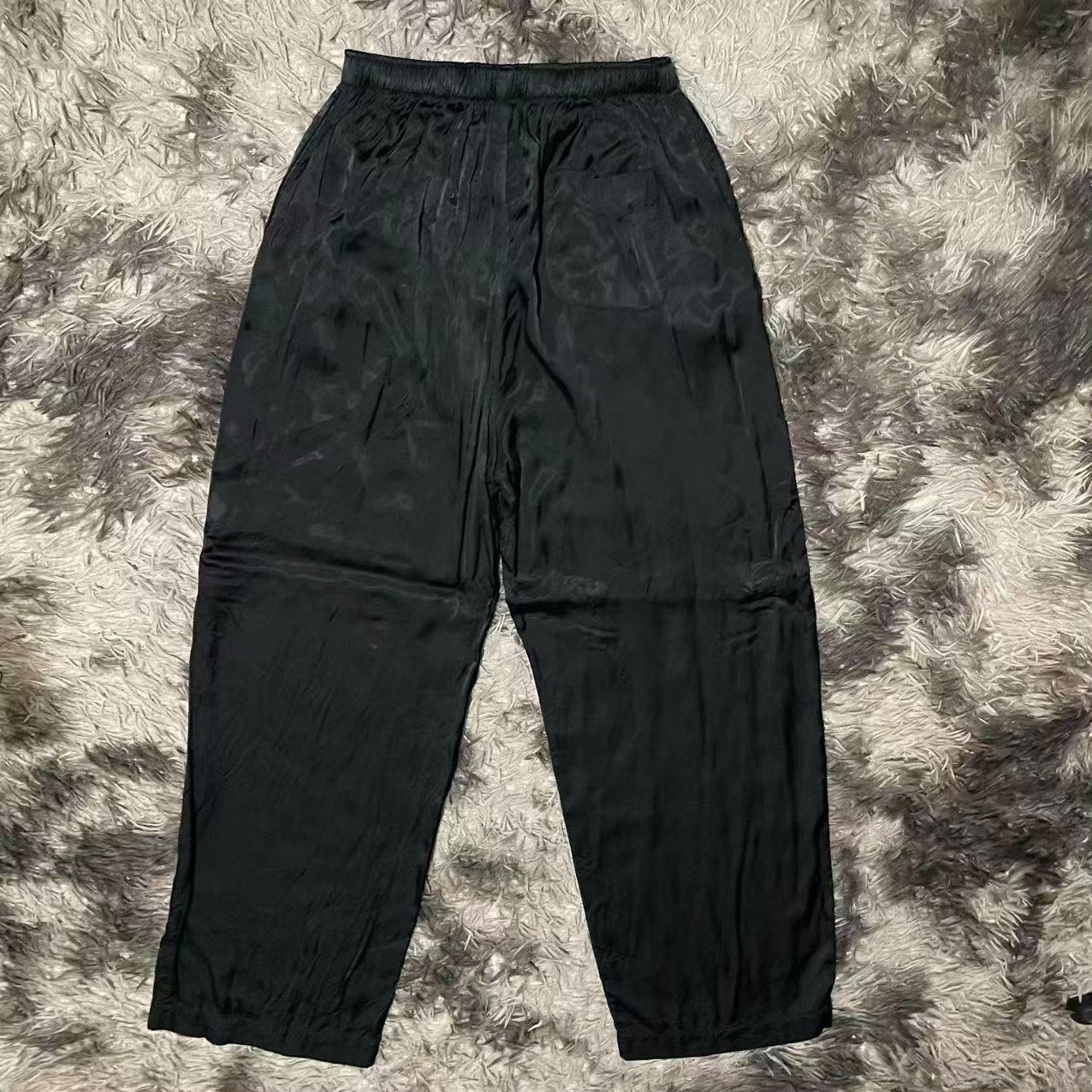 Balenciaga Silk Loose Casual Pants — front